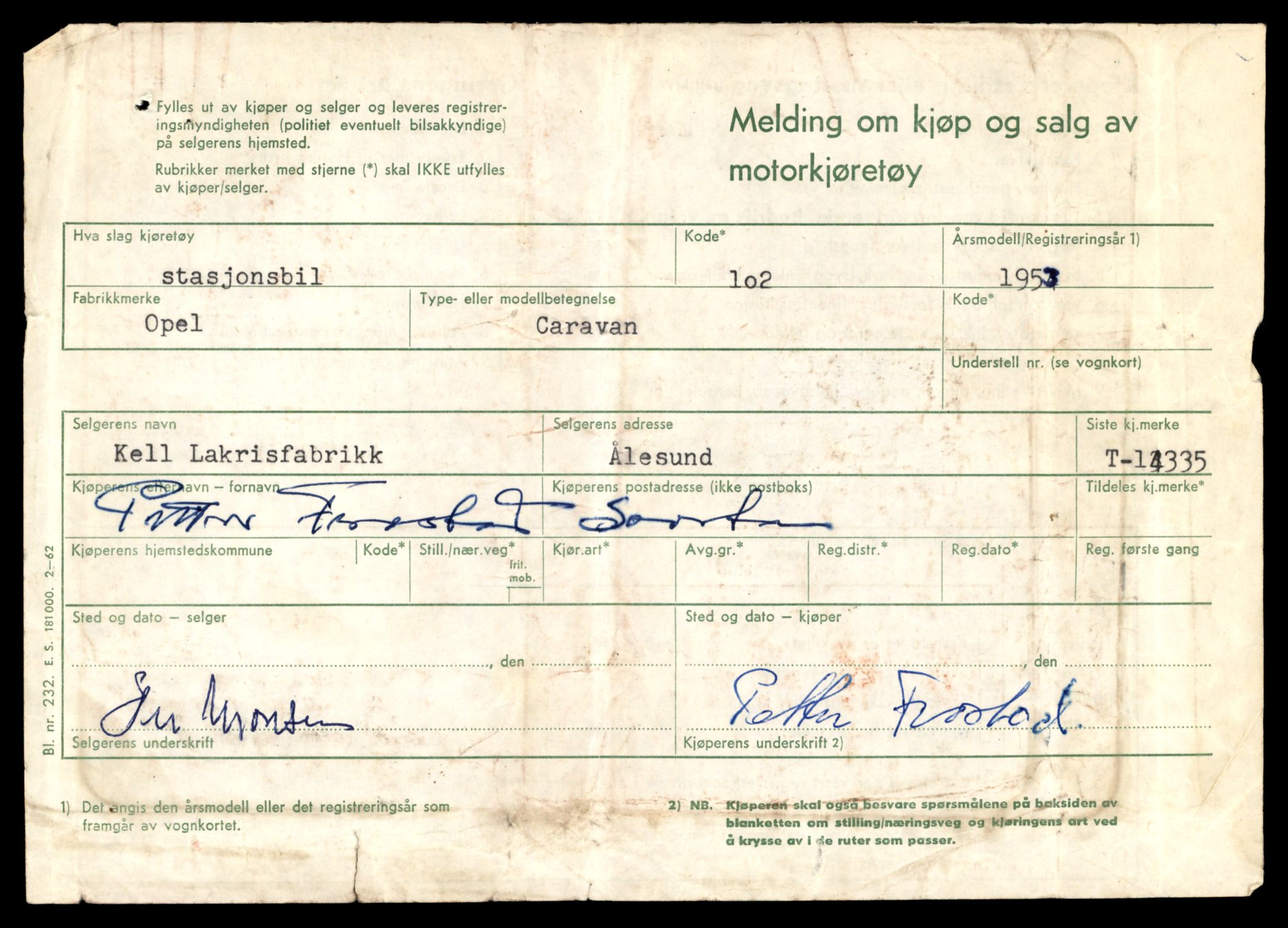 Møre og Romsdal vegkontor - Ålesund trafikkstasjon, AV/SAT-A-4099/F/Fe/L0045: Registreringskort for kjøretøy T 14320 - T 14444, 1927-1998, p. 415