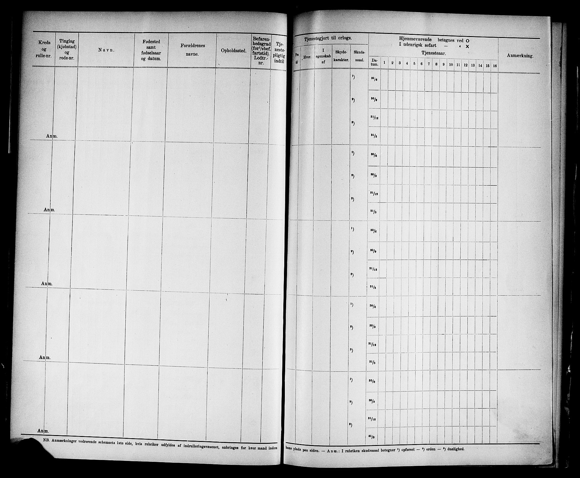 Kristiansand mønstringskrets, SAK/2031-0015/F/Fd/L0004: Rulle sjøvernepliktige, C-4, 1902, p. 26