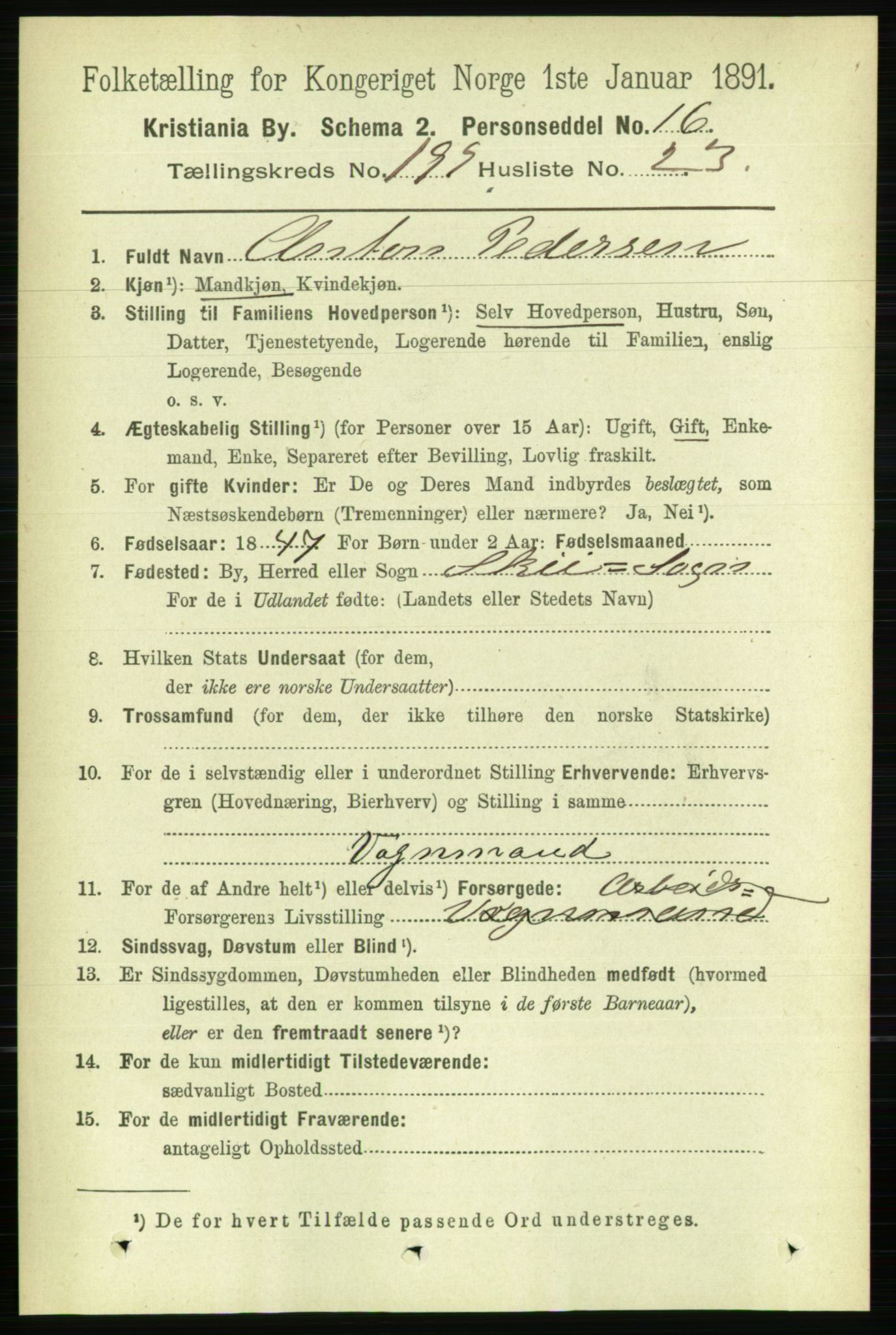 RA, 1891 census for 0301 Kristiania, 1891, p. 120068