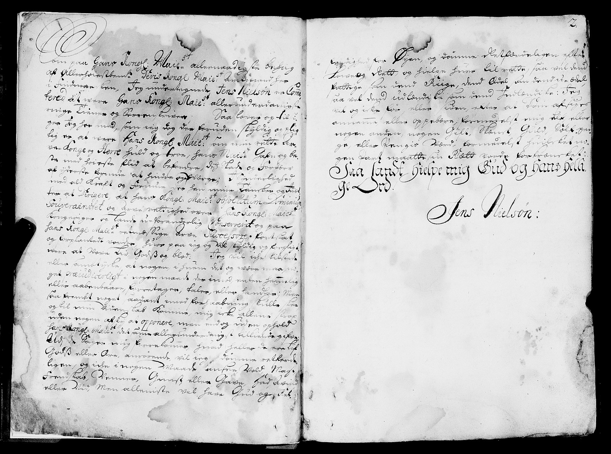 Finnmark sorenskriveri, AV/SATØ-S-0053/F/Fa/L0034: Justisprotokoller, 1712-1713, p. 1b-2a