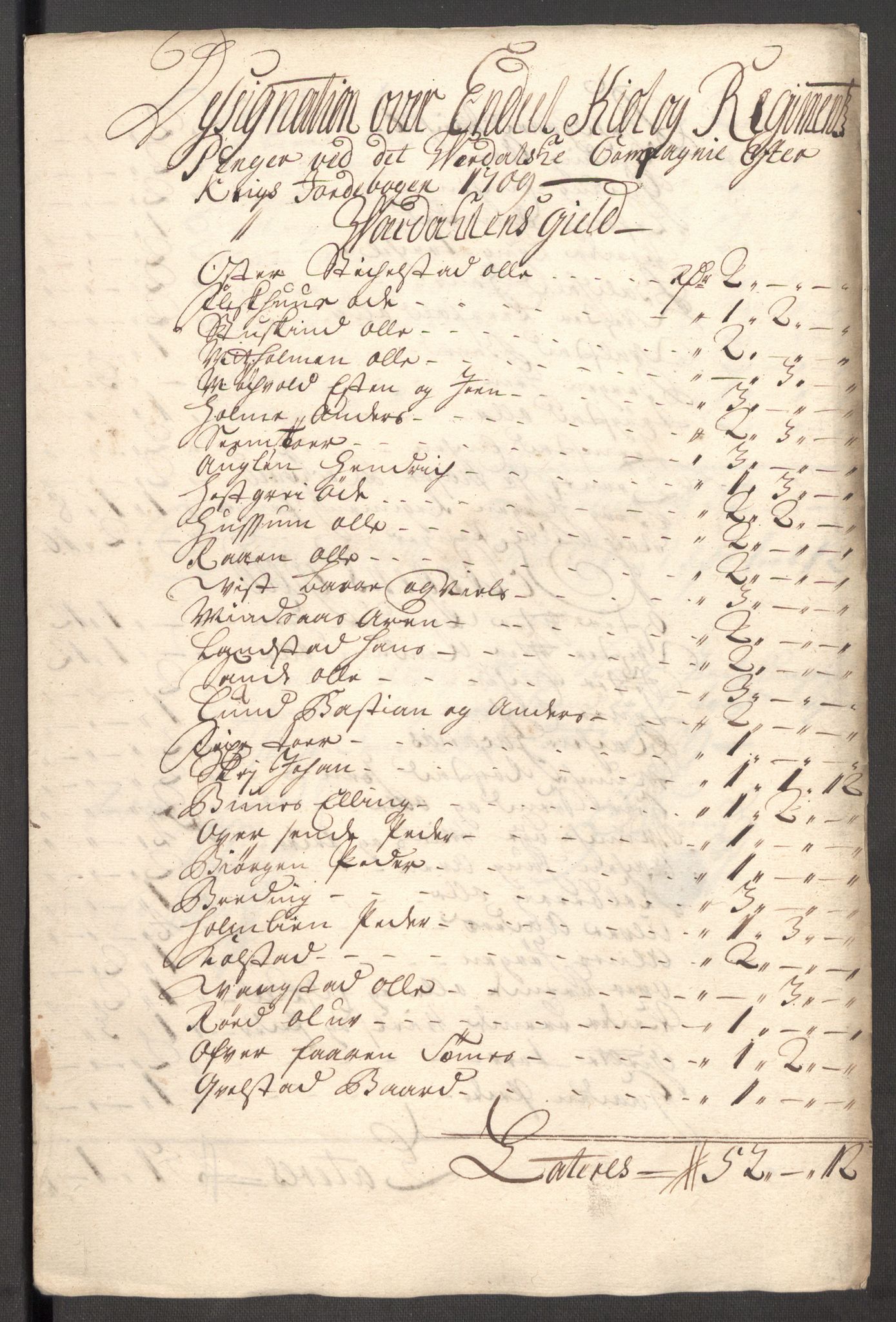 Rentekammeret inntil 1814, Reviderte regnskaper, Fogderegnskap, AV/RA-EA-4092/R62/L4199: Fogderegnskap Stjørdal og Verdal, 1709, p. 115