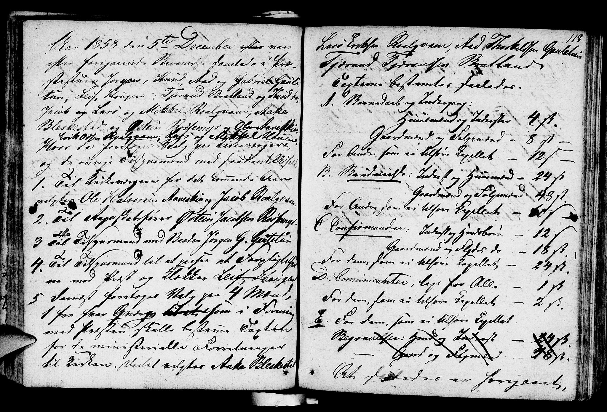 Suldal sokneprestkontor, SAST/A-101845/01/IV/L0004: Parish register (official) no. A 4, 1800-1816, p. 118