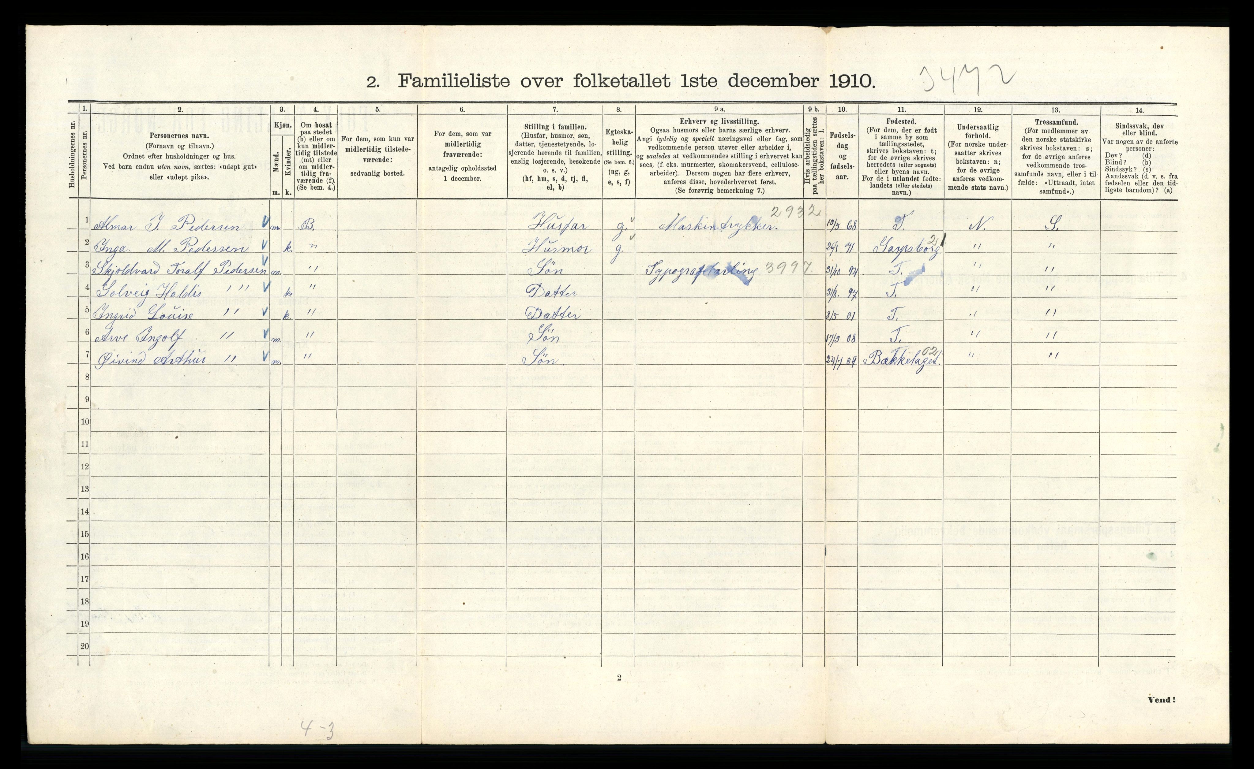 RA, 1910 census for Kristiania, 1910, p. 56552