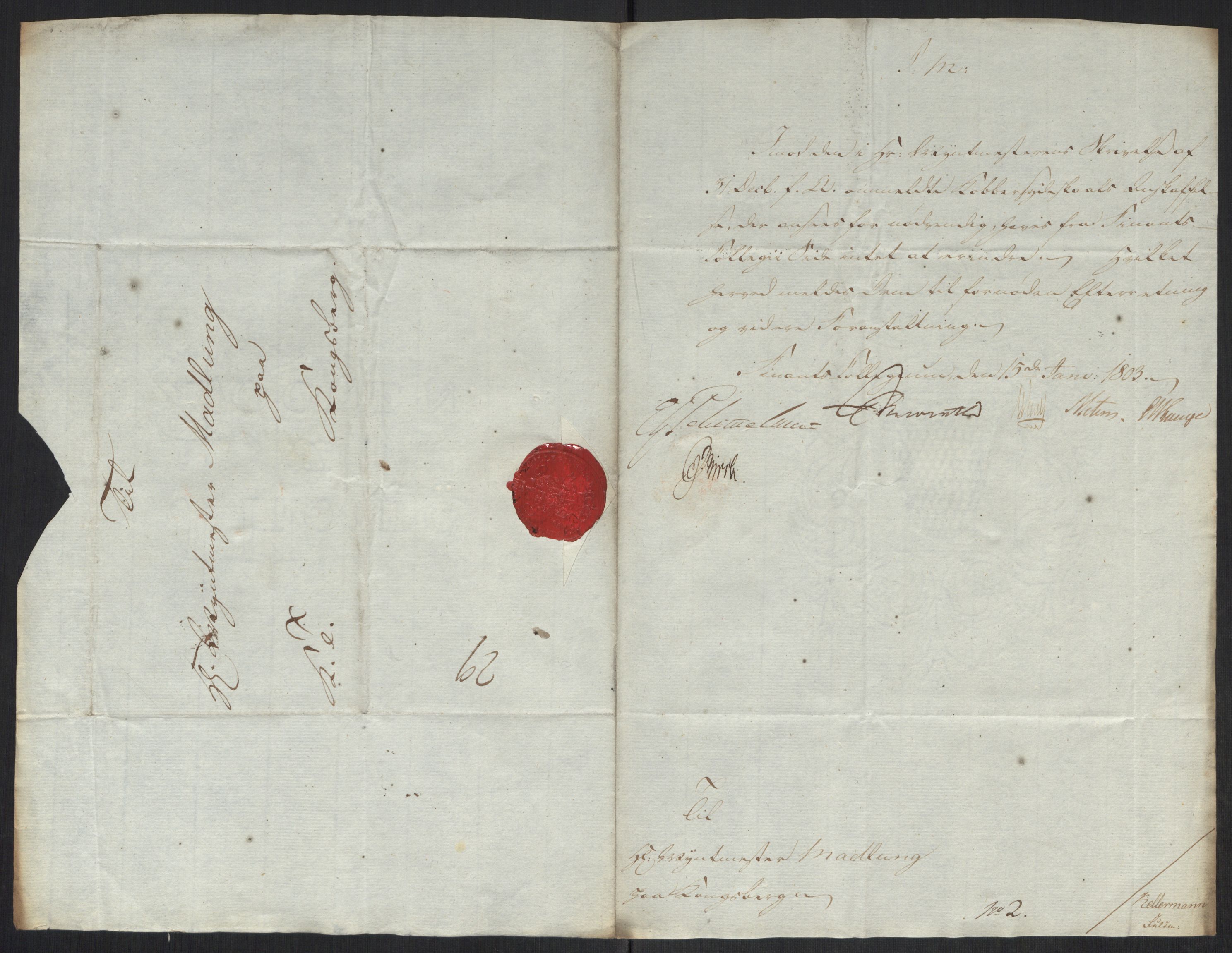 Rentekammeret inntil 1814, Realistisk ordnet avdeling, AV/RA-EA-4070/Oa/L0008: [Y6]: Embetsbrev til myntmesteren på Kongsberg (1797-1806 og 1808-1813), 1797-1813, p. 162