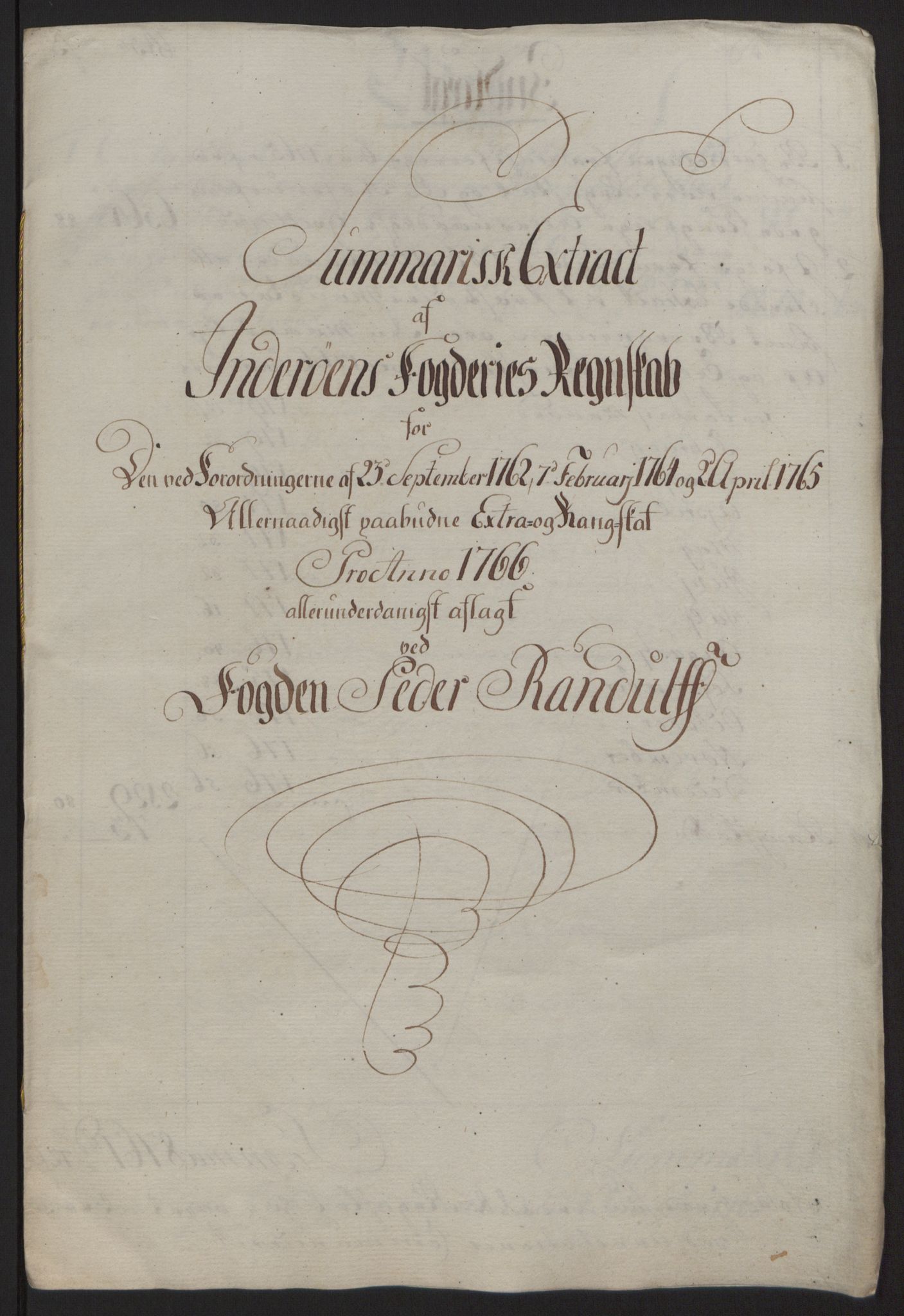Rentekammeret inntil 1814, Reviderte regnskaper, Fogderegnskap, AV/RA-EA-4092/R63/L4420: Ekstraskatten Inderøy, 1762-1772, p. 194