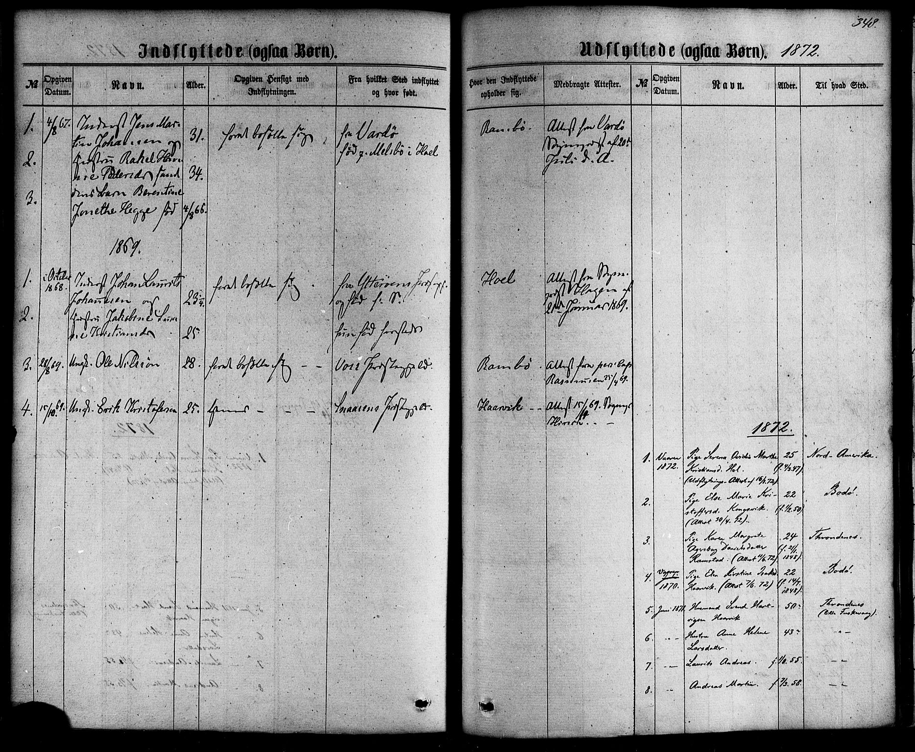 Ministerialprotokoller, klokkerbøker og fødselsregistre - Nordland, AV/SAT-A-1459/865/L0923: Parish register (official) no. 865A01, 1864-1884, p. 348