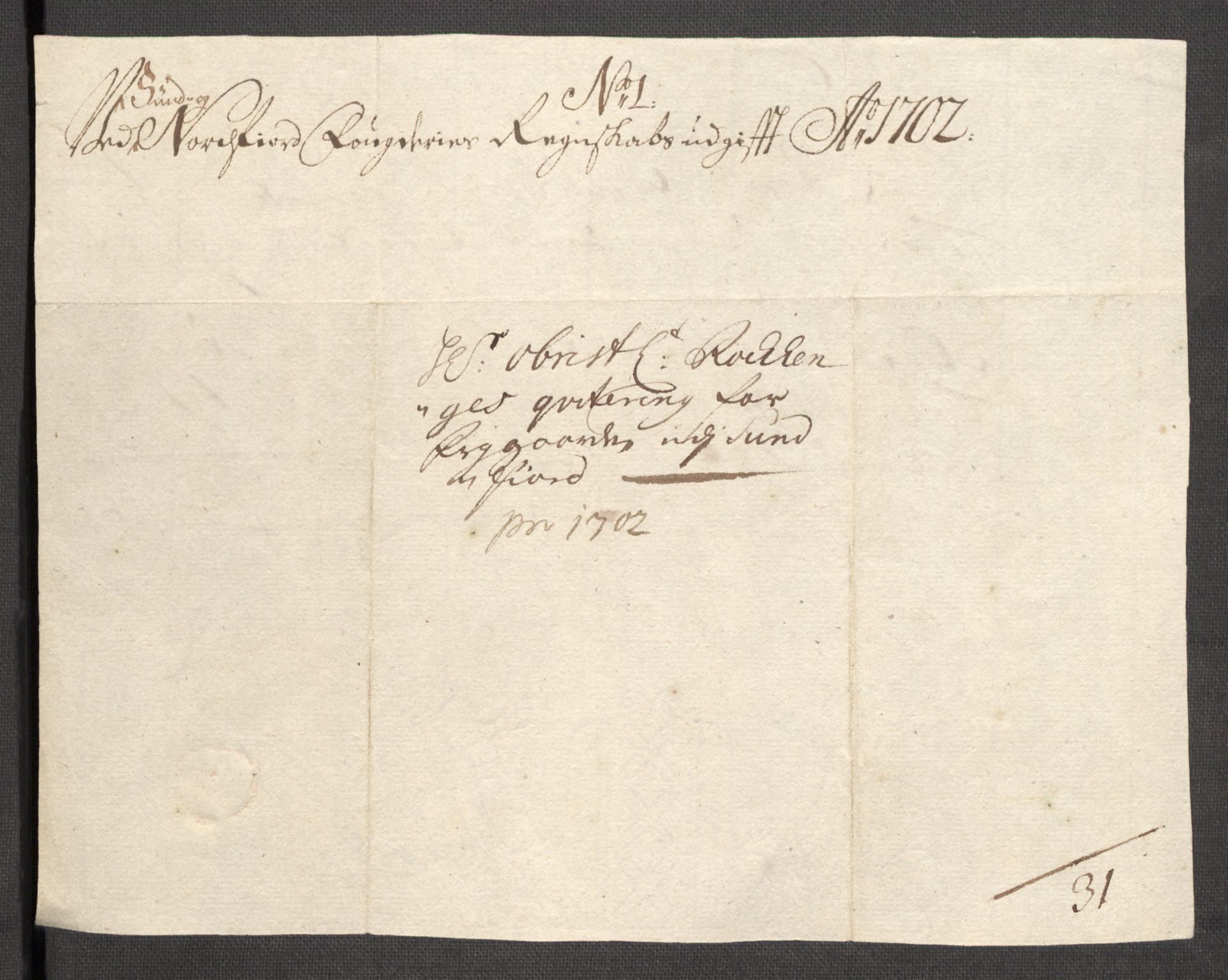 Rentekammeret inntil 1814, Reviderte regnskaper, Fogderegnskap, RA/EA-4092/R53/L3426: Fogderegnskap Sunn- og Nordfjord, 1702, p. 202