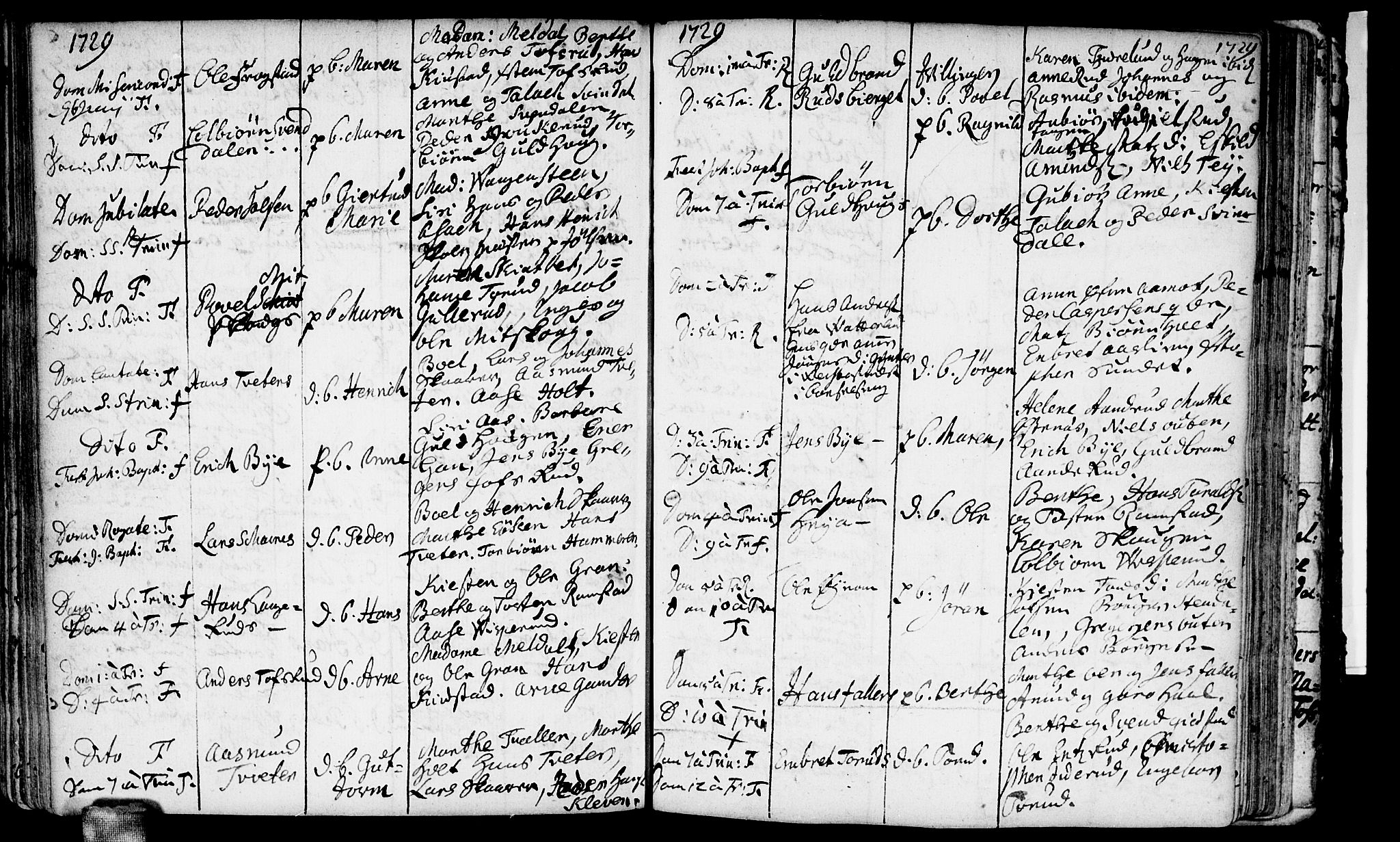 Fet prestekontor Kirkebøker, AV/SAO-A-10370a/F/Fa/L0001: Parish register (official) no. I 1, 1716-1751, p. 87