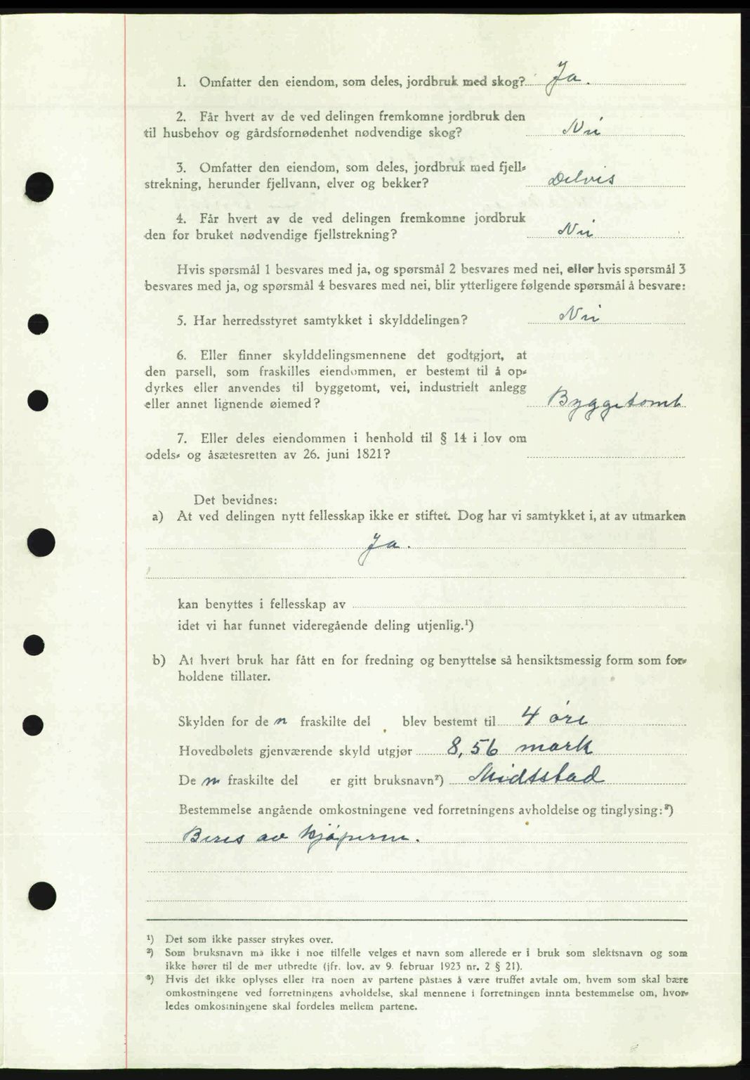 Romsdal sorenskriveri, SAT/A-4149/1/2/2C: Mortgage book no. A19, 1946-1946, Diary no: : 936/1946