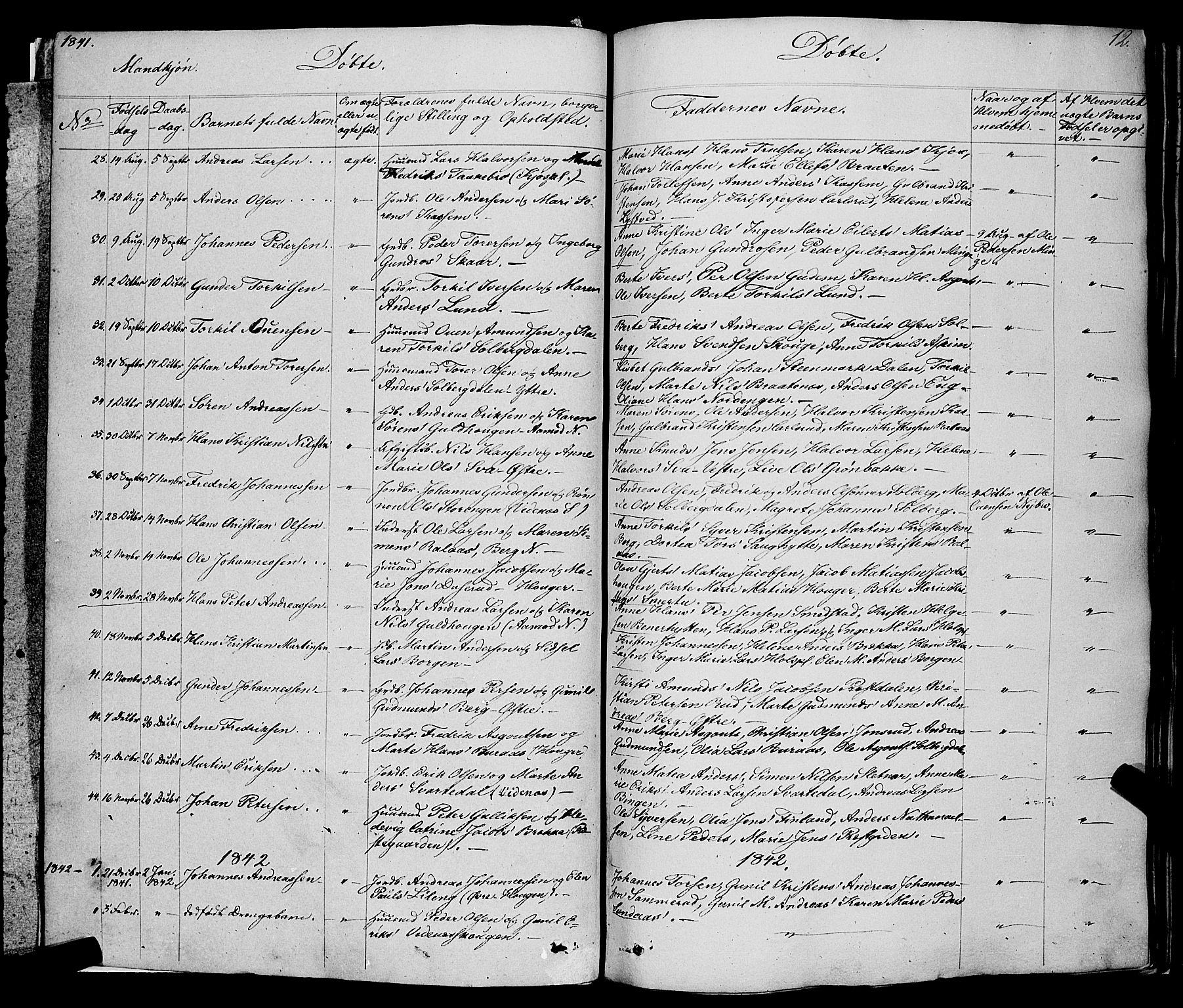 Skiptvet prestekontor Kirkebøker, AV/SAO-A-20009/F/Fa/L0006: Parish register (official) no. 6, 1839-1860, p. 12