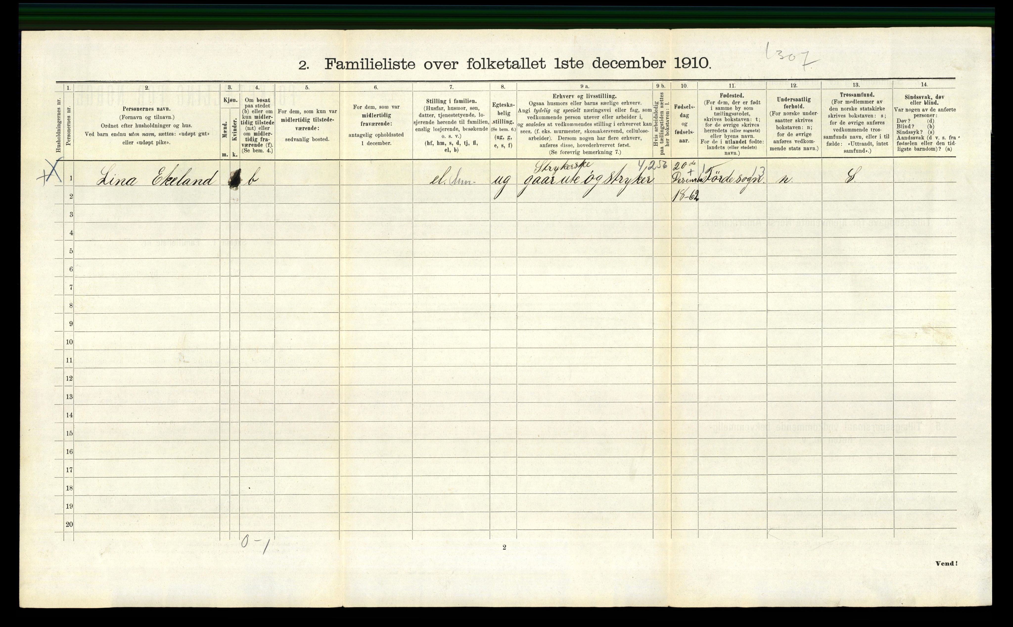 RA, 1910 census for Bergen, 1910, p. 26274