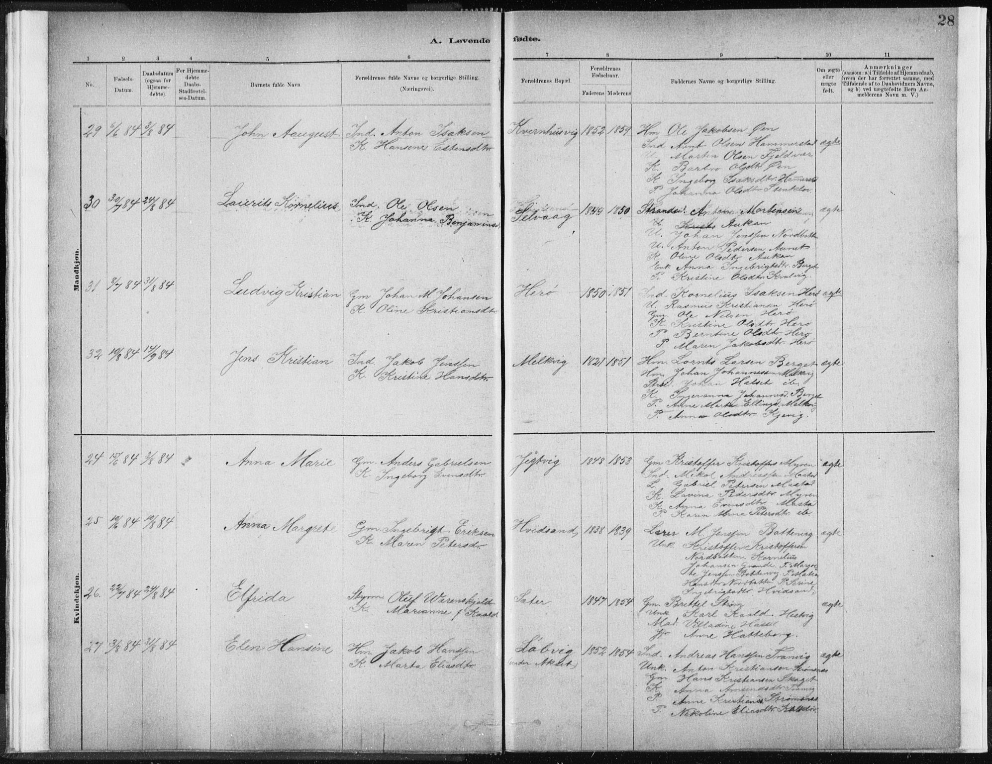 Ministerialprotokoller, klokkerbøker og fødselsregistre - Sør-Trøndelag, AV/SAT-A-1456/637/L0558: Parish register (official) no. 637A01, 1882-1899, p. 28