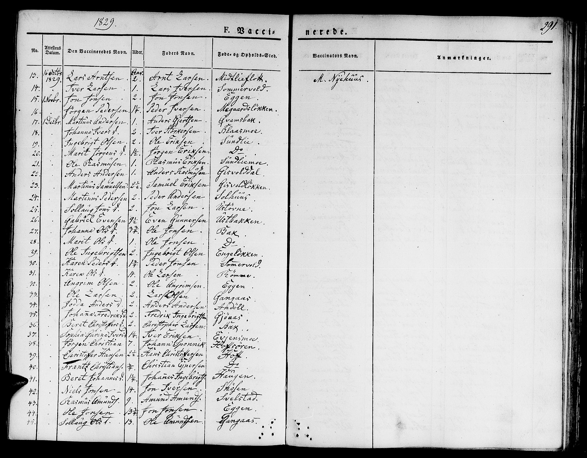 Ministerialprotokoller, klokkerbøker og fødselsregistre - Sør-Trøndelag, SAT/A-1456/668/L0804: Parish register (official) no. 668A04, 1826-1839, p. 291