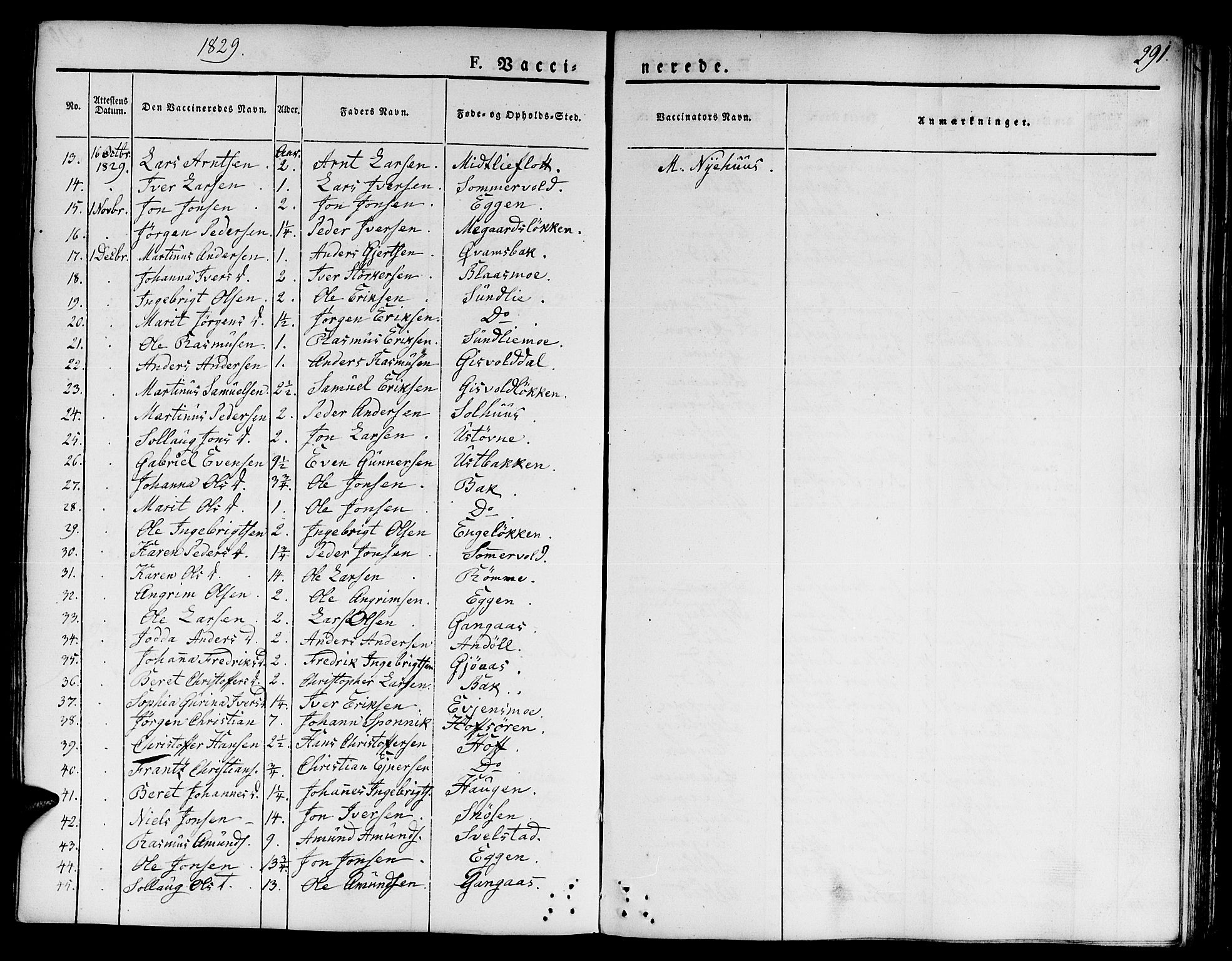 Ministerialprotokoller, klokkerbøker og fødselsregistre - Sør-Trøndelag, AV/SAT-A-1456/668/L0804: Parish register (official) no. 668A04, 1826-1839, p. 291