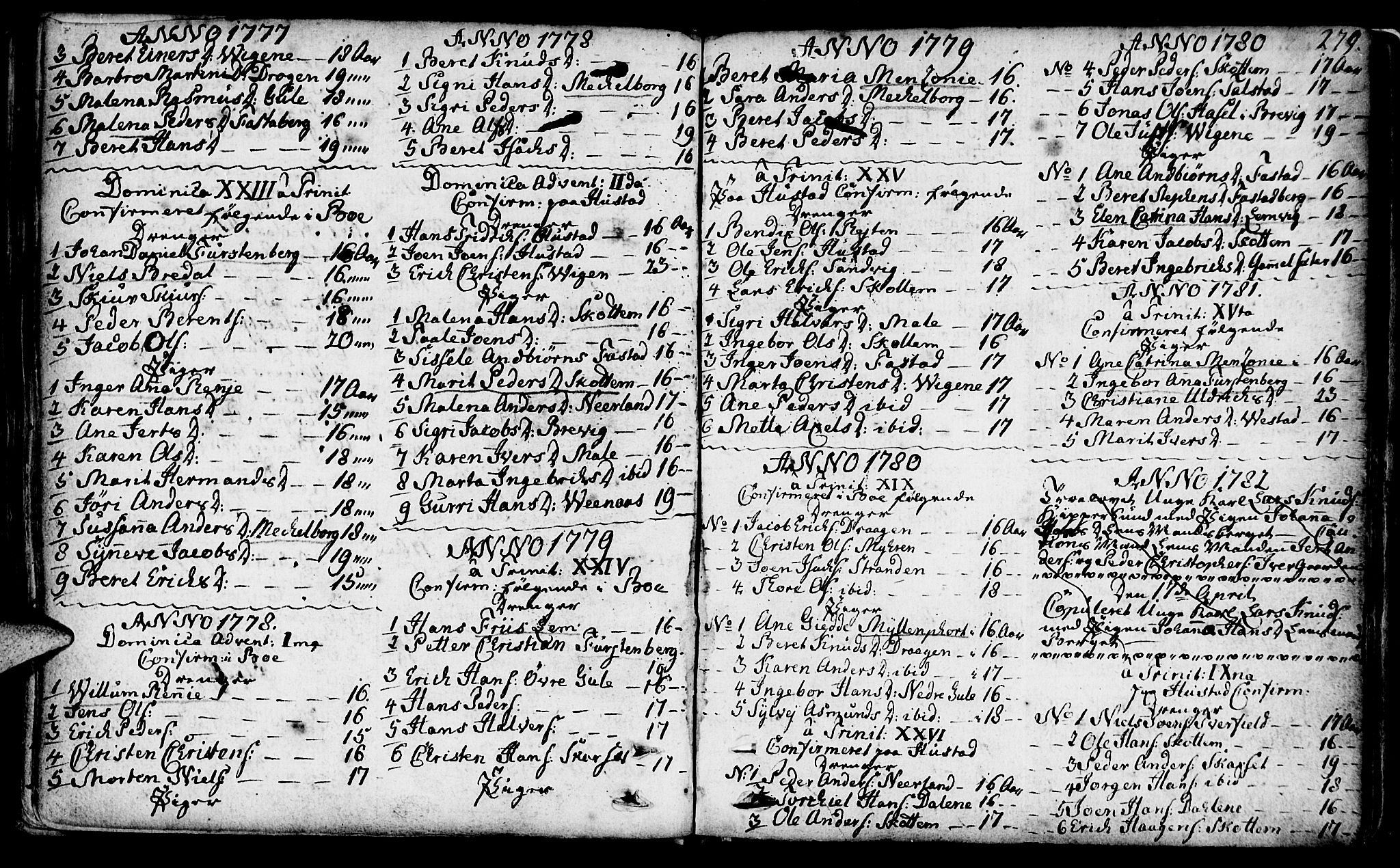 Ministerialprotokoller, klokkerbøker og fødselsregistre - Møre og Romsdal, SAT/A-1454/566/L0761: Parish register (official) no. 566A02 /1, 1767-1817, p. 279