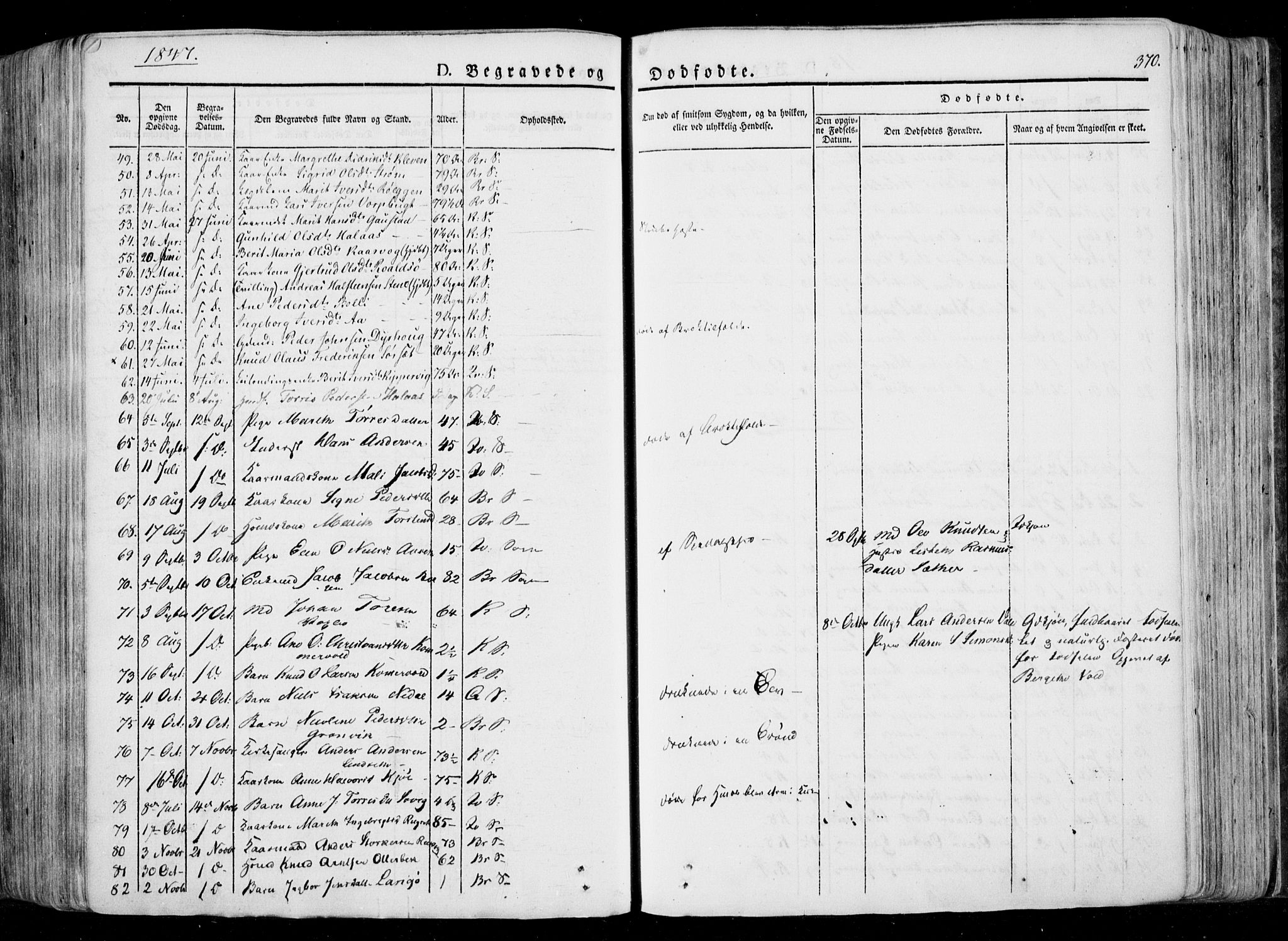 Ministerialprotokoller, klokkerbøker og fødselsregistre - Møre og Romsdal, AV/SAT-A-1454/568/L0803: Parish register (official) no. 568A10, 1830-1853, p. 370