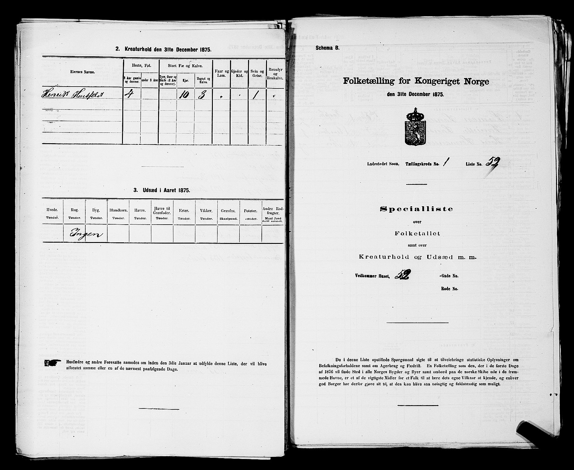 RA, 1875 census for 0201B Vestby/Son, 1875, p. 112