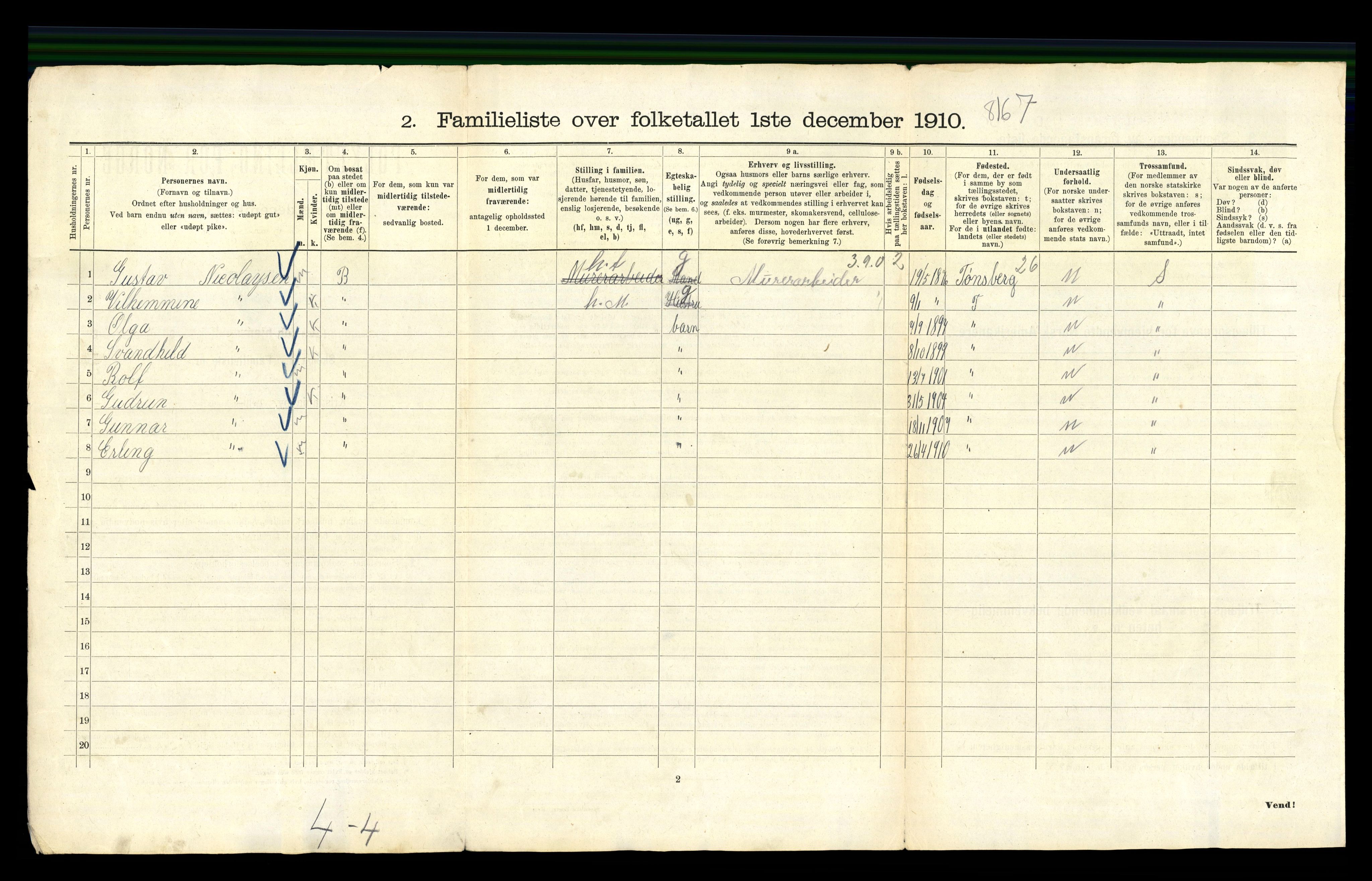 RA, 1910 census for Kristiania, 1910, p. 34744