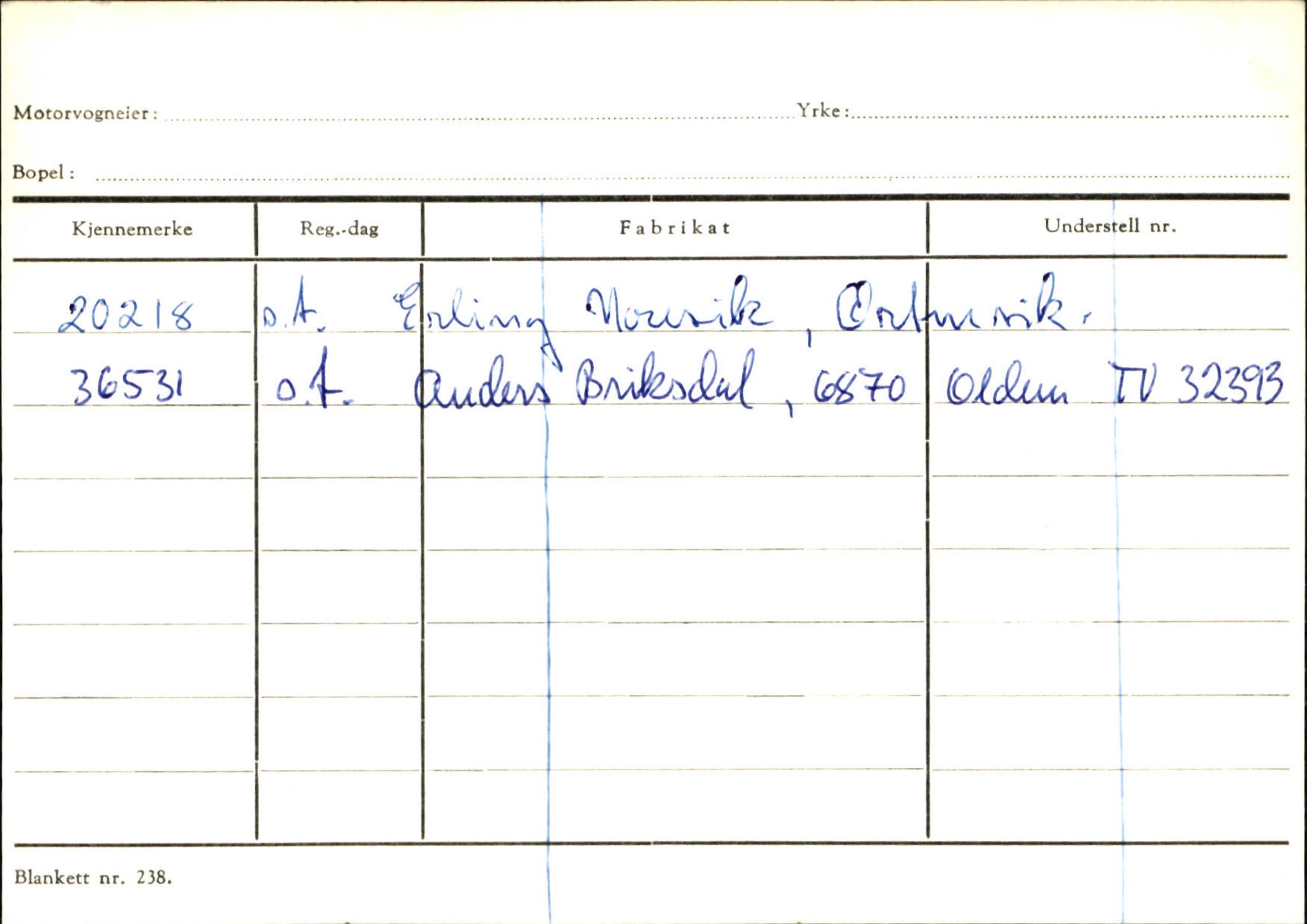 Statens vegvesen, Sogn og Fjordane vegkontor, AV/SAB-A-5301/4/F/L0130: Eigarregister Eid T-Å. Høyanger A-O, 1945-1975, p. 1712
