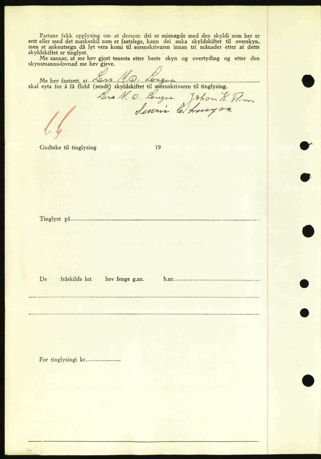 Nordre Sunnmøre sorenskriveri, AV/SAT-A-0006/1/2/2C/2Ca: Mortgage book no. A13, 1942-1942, Diary no: : 856/1942