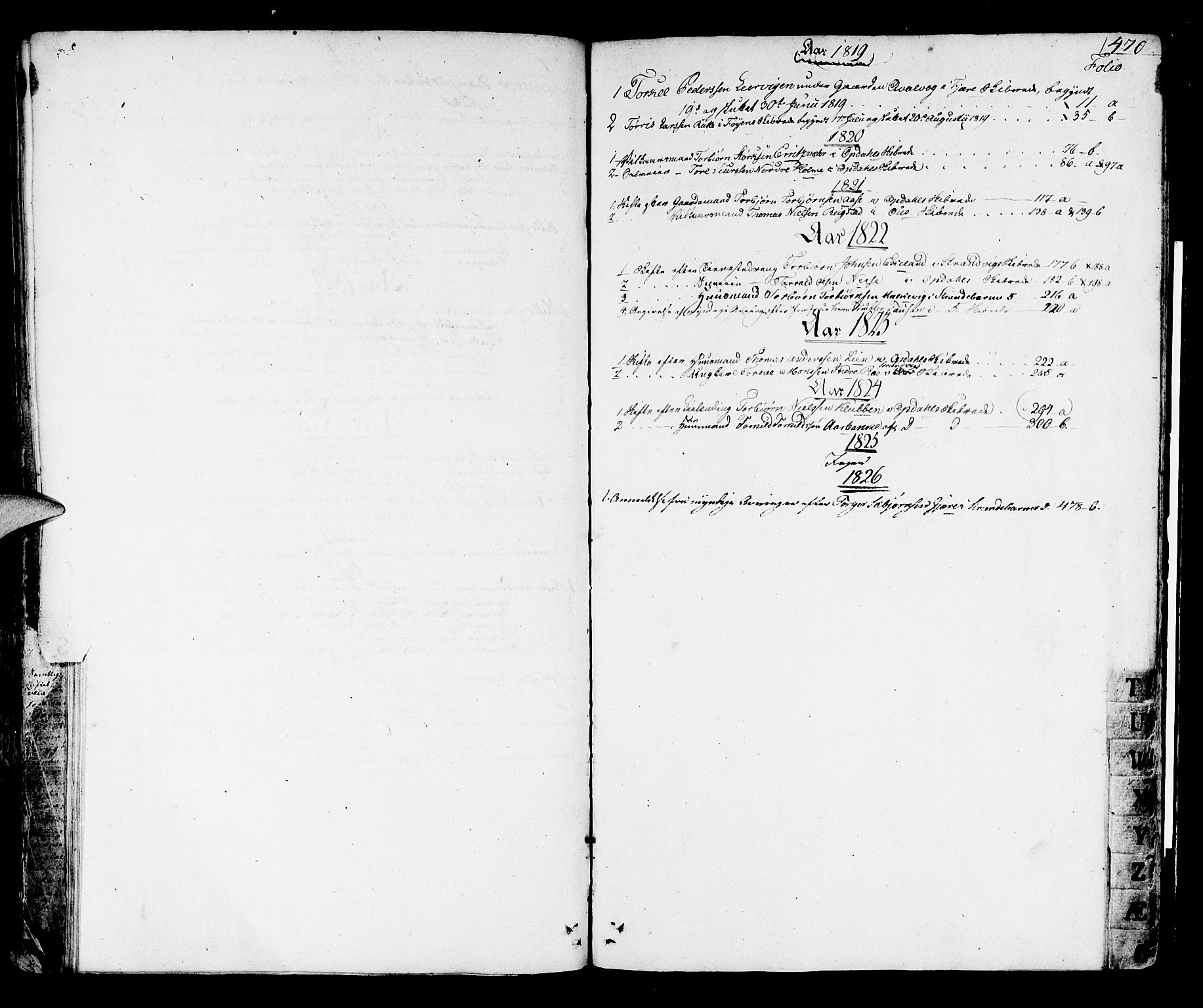 Sunnhordland sorenskrivar, AV/SAB-A-2401/1/H/Ha/Haa/L0014: Skifteprotokollar. Register i protokoll, 1819-1826, p. 469b-470a