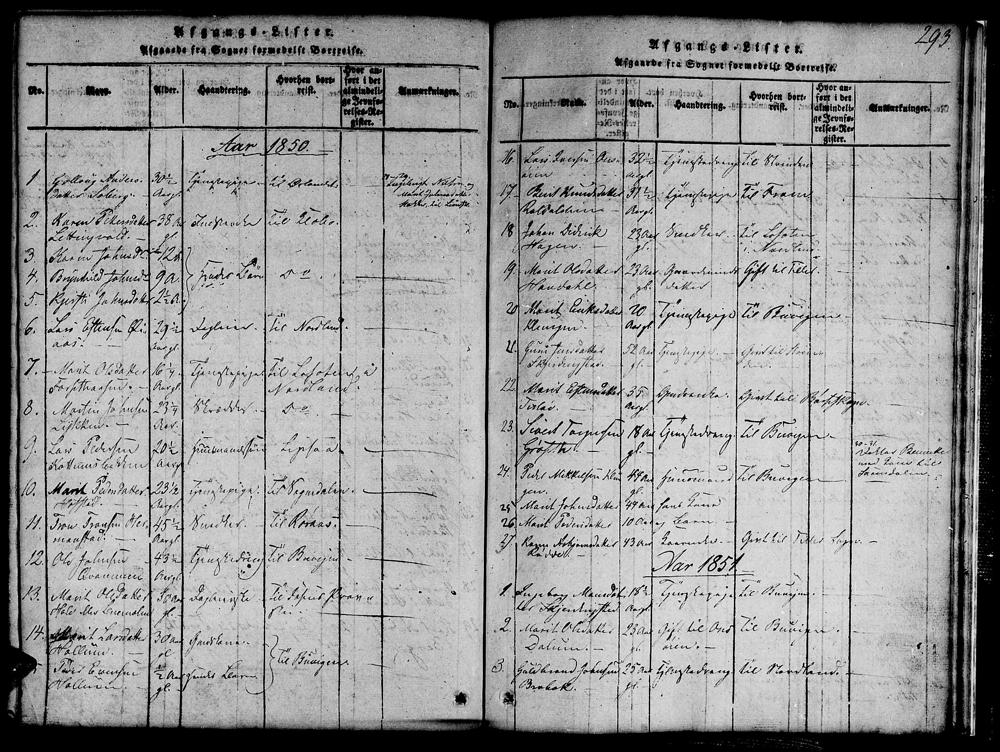 Ministerialprotokoller, klokkerbøker og fødselsregistre - Sør-Trøndelag, AV/SAT-A-1456/691/L1092: Parish register (copy) no. 691C03, 1816-1852, p. 293