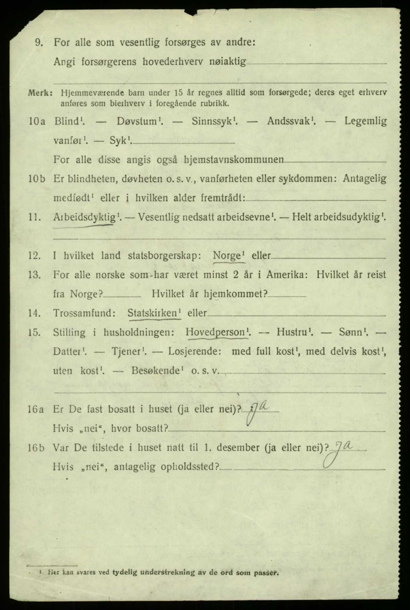 SAB, 1920 census for Austrheim, 1920, p. 5971