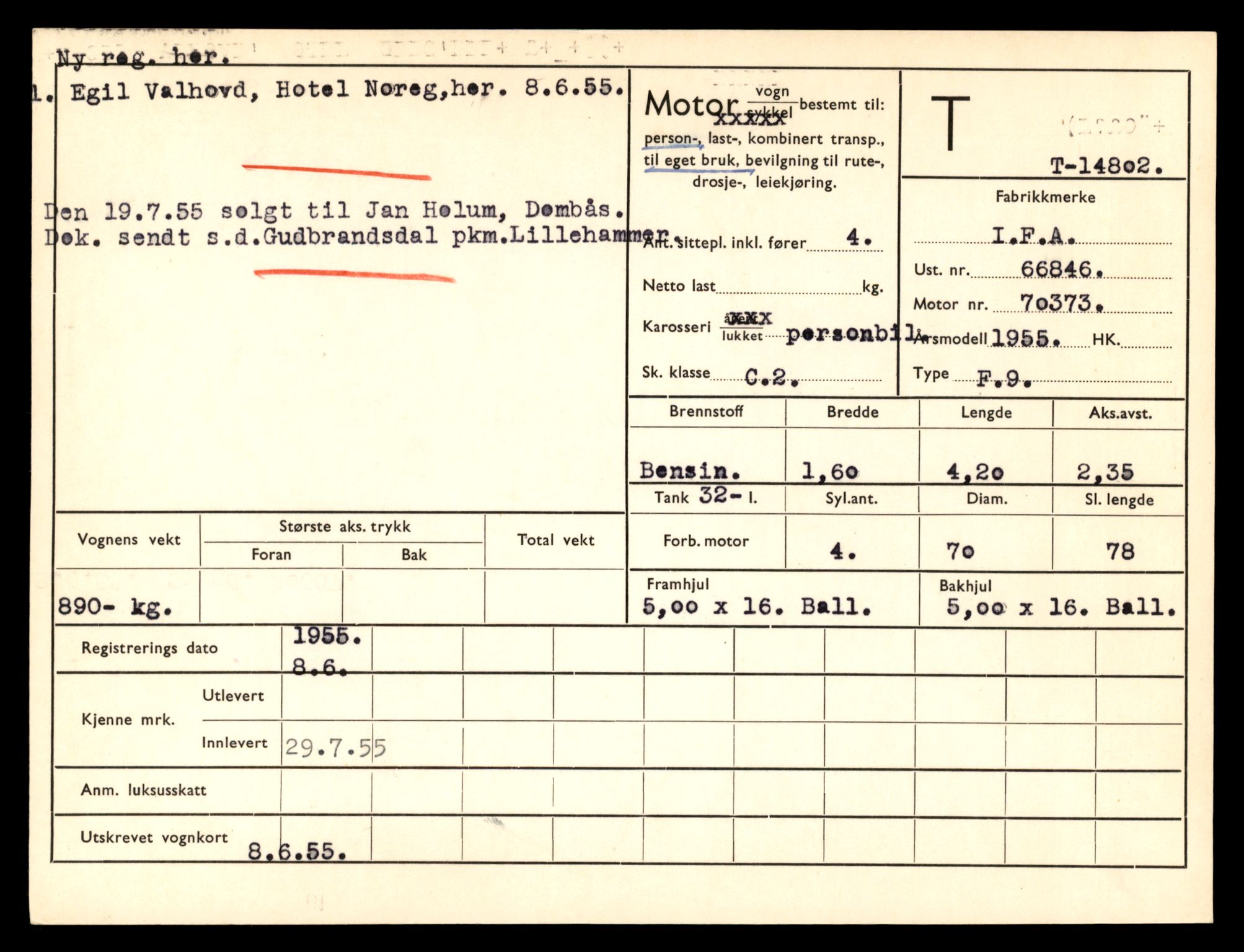 Møre og Romsdal vegkontor - Ålesund trafikkstasjon, AV/SAT-A-4099/F/Fe/L0048: Registreringskort for kjøretøy T 14721 - T 14863, 1927-1998, p. 1695