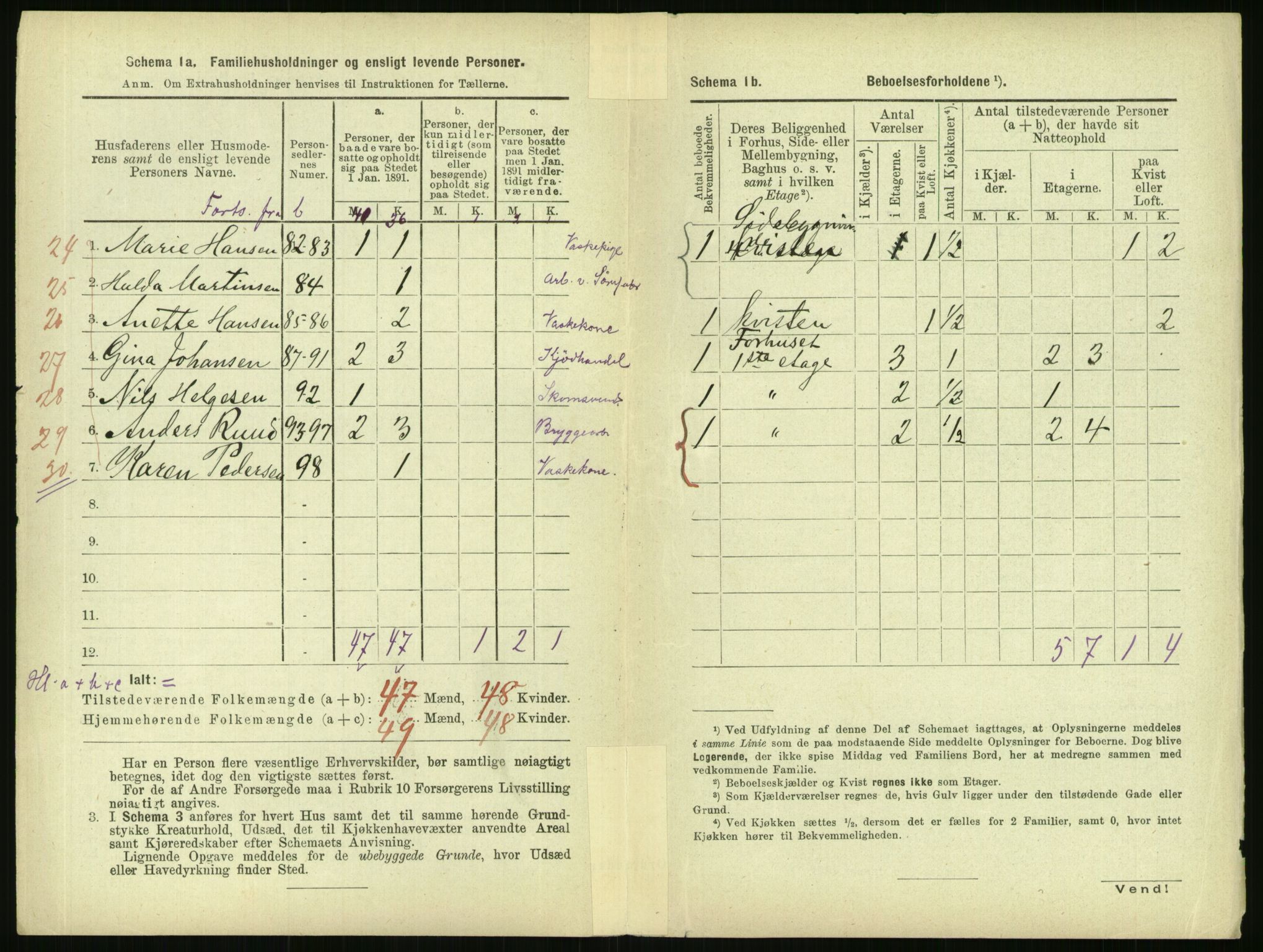 RA, 1891 census for 0301 Kristiania, 1891, p. 92576