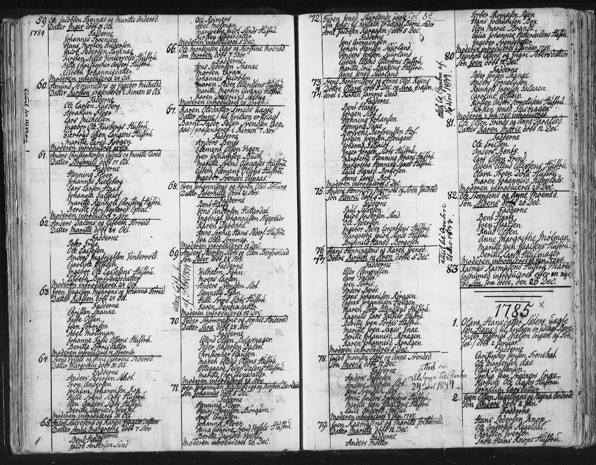 Ministerialprotokoller, klokkerbøker og fødselsregistre - Sør-Trøndelag, SAT/A-1456/681/L0926: Parish register (official) no. 681A04, 1767-1797, p. 84