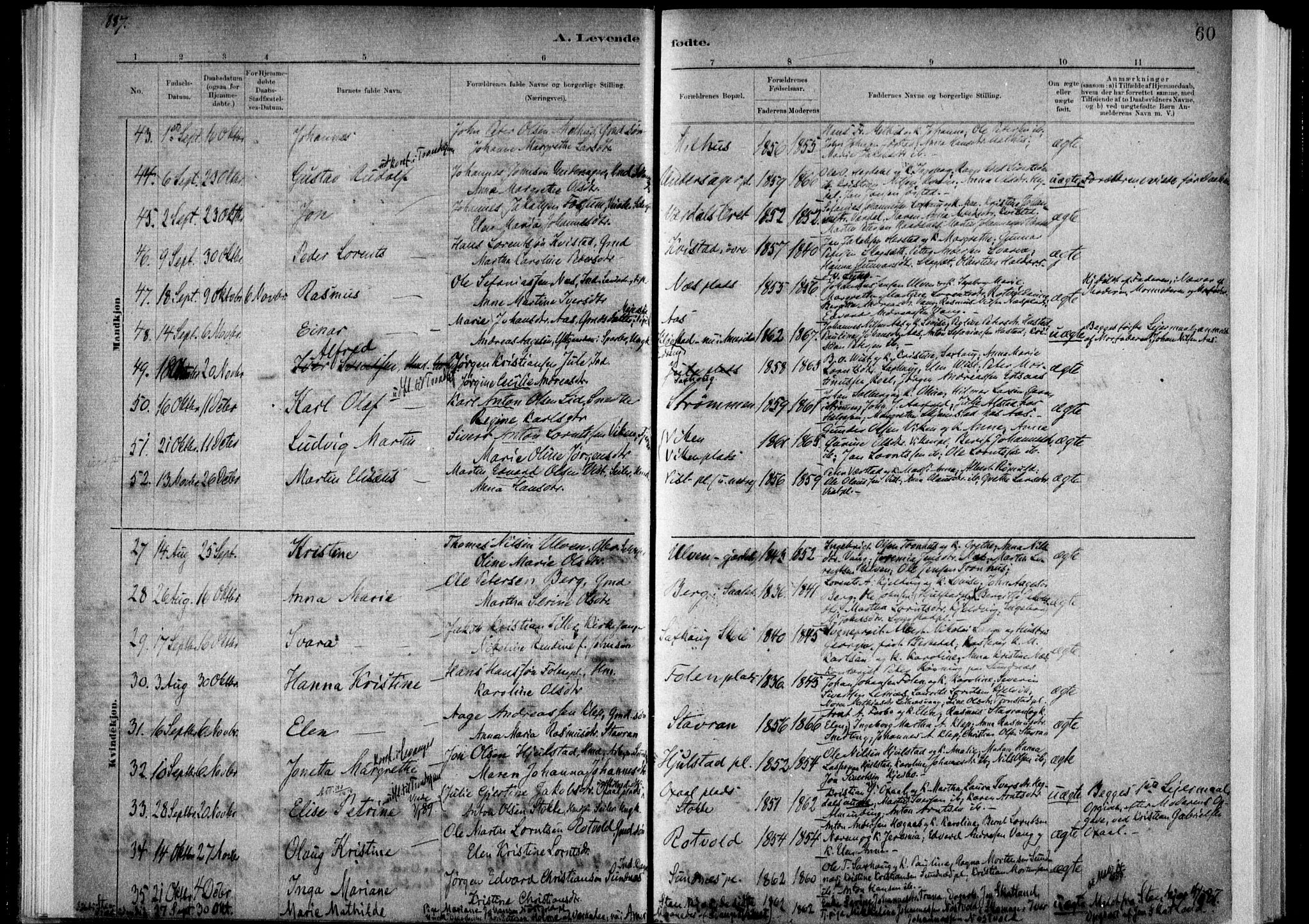 Ministerialprotokoller, klokkerbøker og fødselsregistre - Nord-Trøndelag, SAT/A-1458/730/L0285: Parish register (official) no. 730A10, 1879-1914, p. 60
