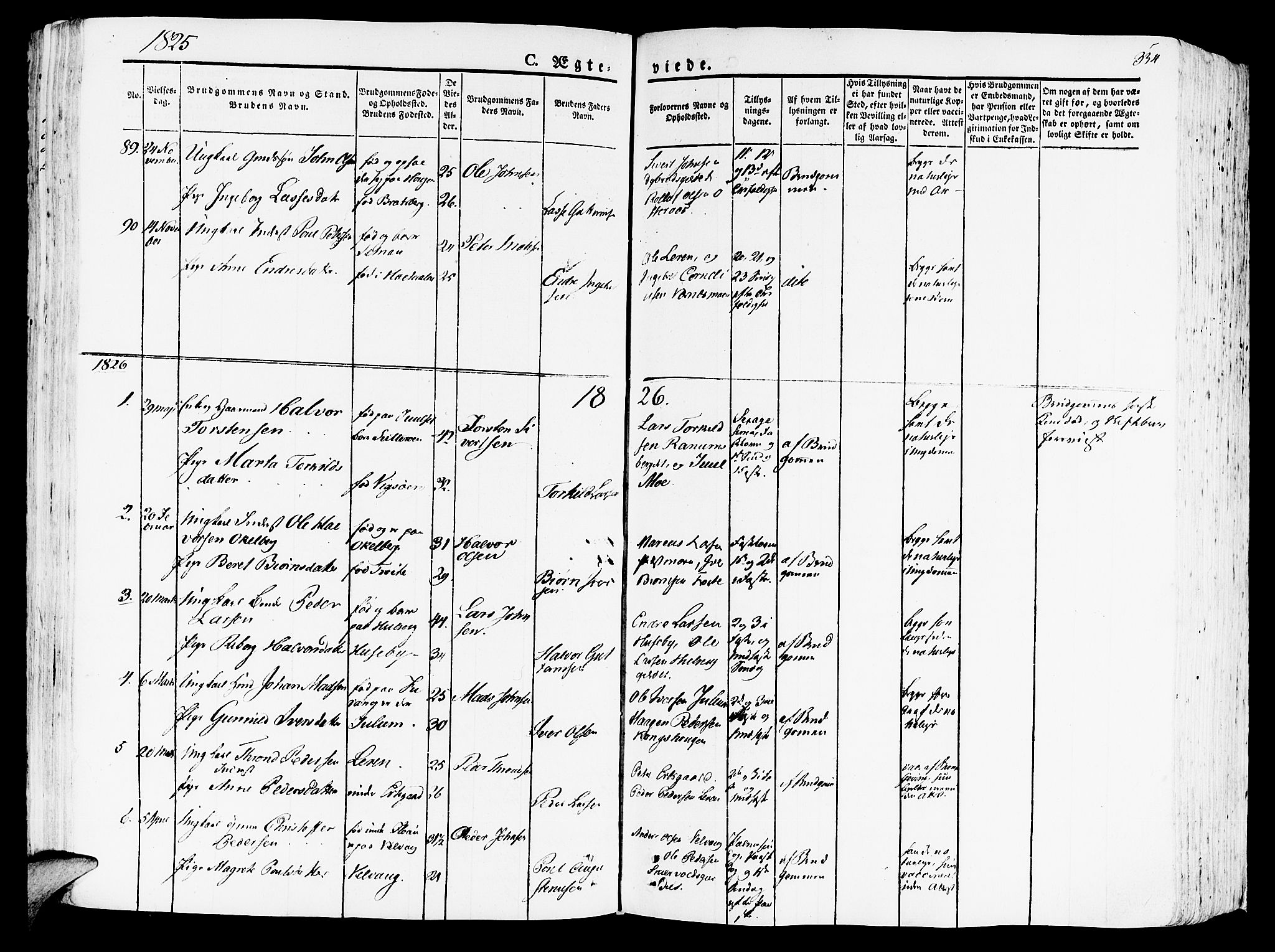 Ministerialprotokoller, klokkerbøker og fødselsregistre - Nord-Trøndelag, SAT/A-1458/709/L0070: Parish register (official) no. 709A10, 1820-1832, p. 334