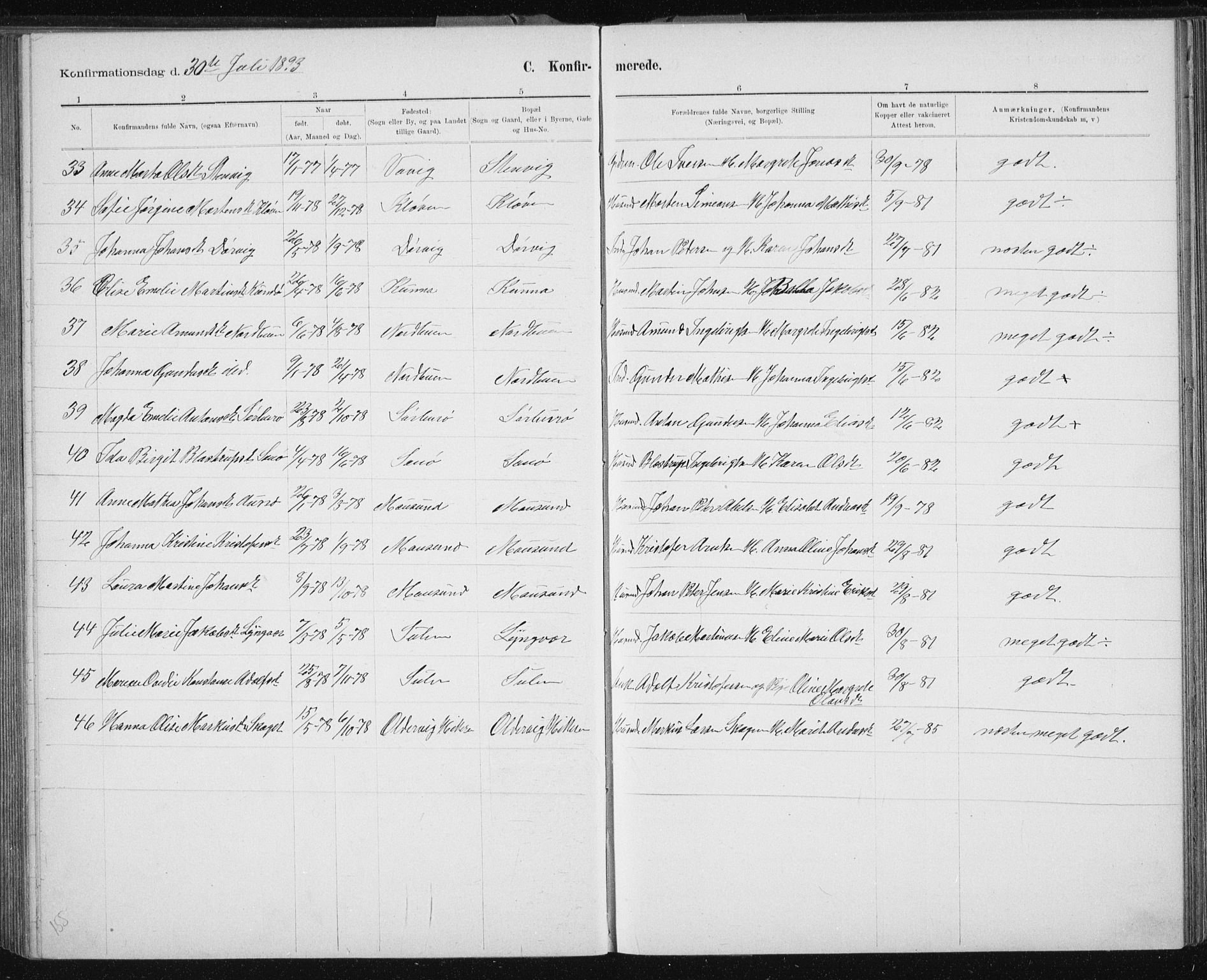 Ministerialprotokoller, klokkerbøker og fødselsregistre - Sør-Trøndelag, SAT/A-1456/640/L0586: Parish register (copy) no. 640C03b, 1891-1908