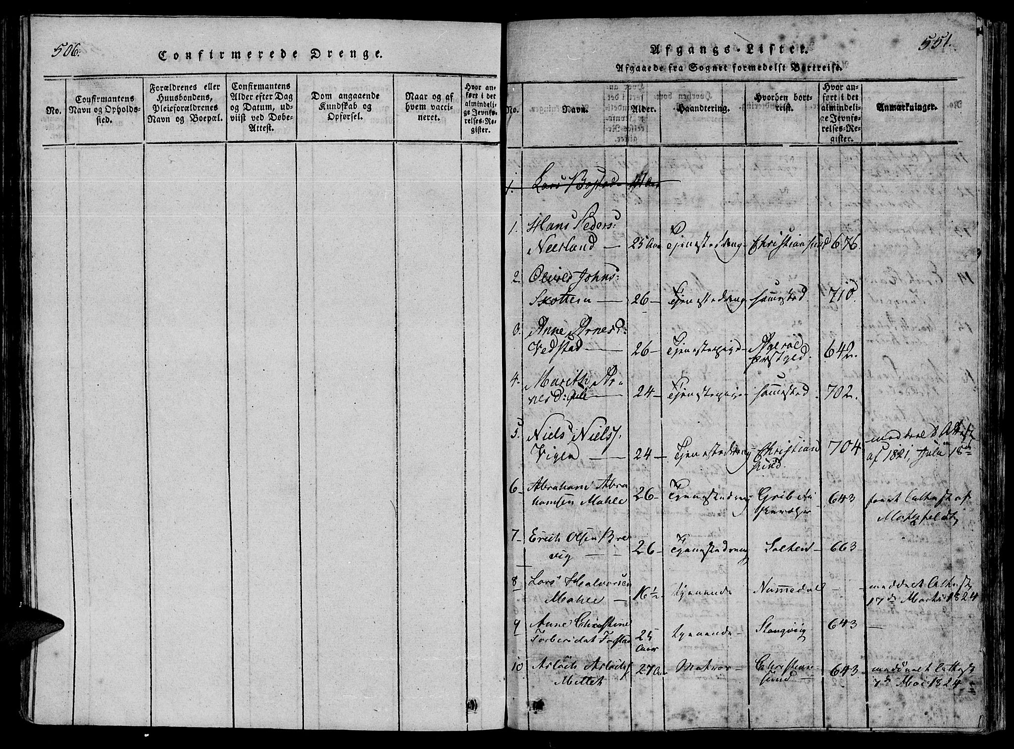 Ministerialprotokoller, klokkerbøker og fødselsregistre - Møre og Romsdal, SAT/A-1454/566/L0763: Parish register (official) no. 566A03 /1, 1817-1829, p. 550-551
