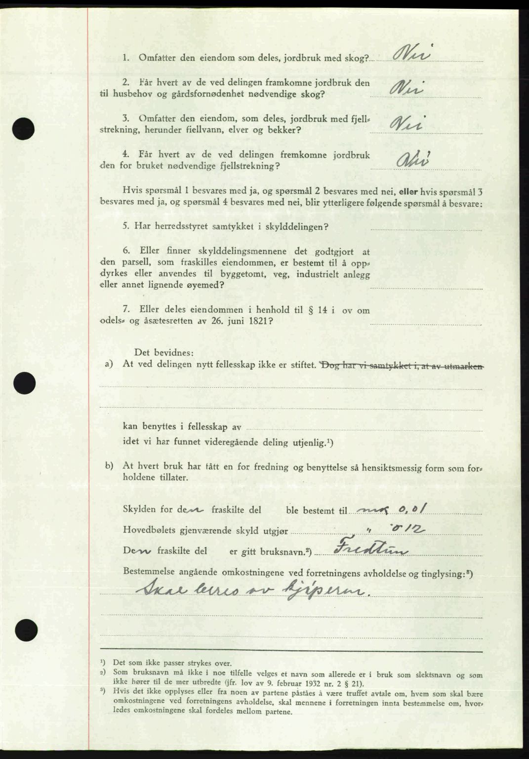 Romsdal sorenskriveri, SAT/A-4149/1/2/2C: Mortgage book no. A24, 1947-1947, Diary no: : 2909/1947