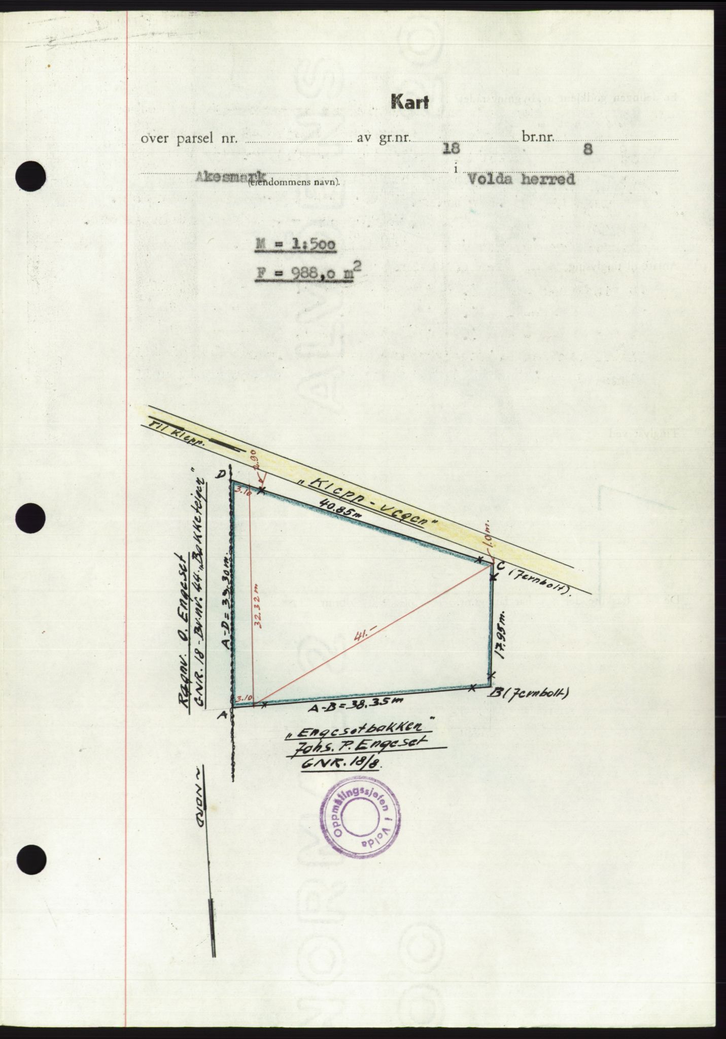 Søre Sunnmøre sorenskriveri, AV/SAT-A-4122/1/2/2C/L0094: Mortgage book no. 20A, 1953-1953, Diary no: : 723/1953
