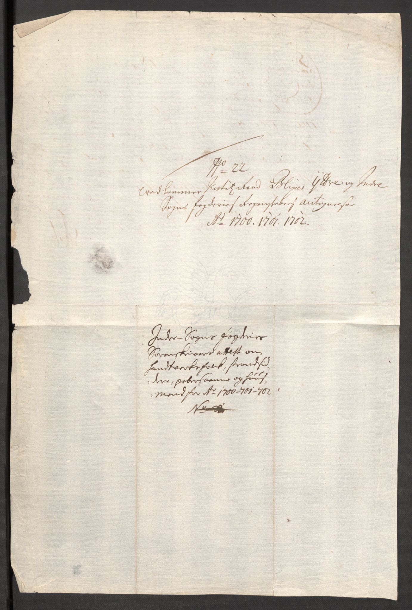 Rentekammeret inntil 1814, Reviderte regnskaper, Fogderegnskap, AV/RA-EA-4092/R52/L3312: Fogderegnskap Sogn, 1702, p. 310