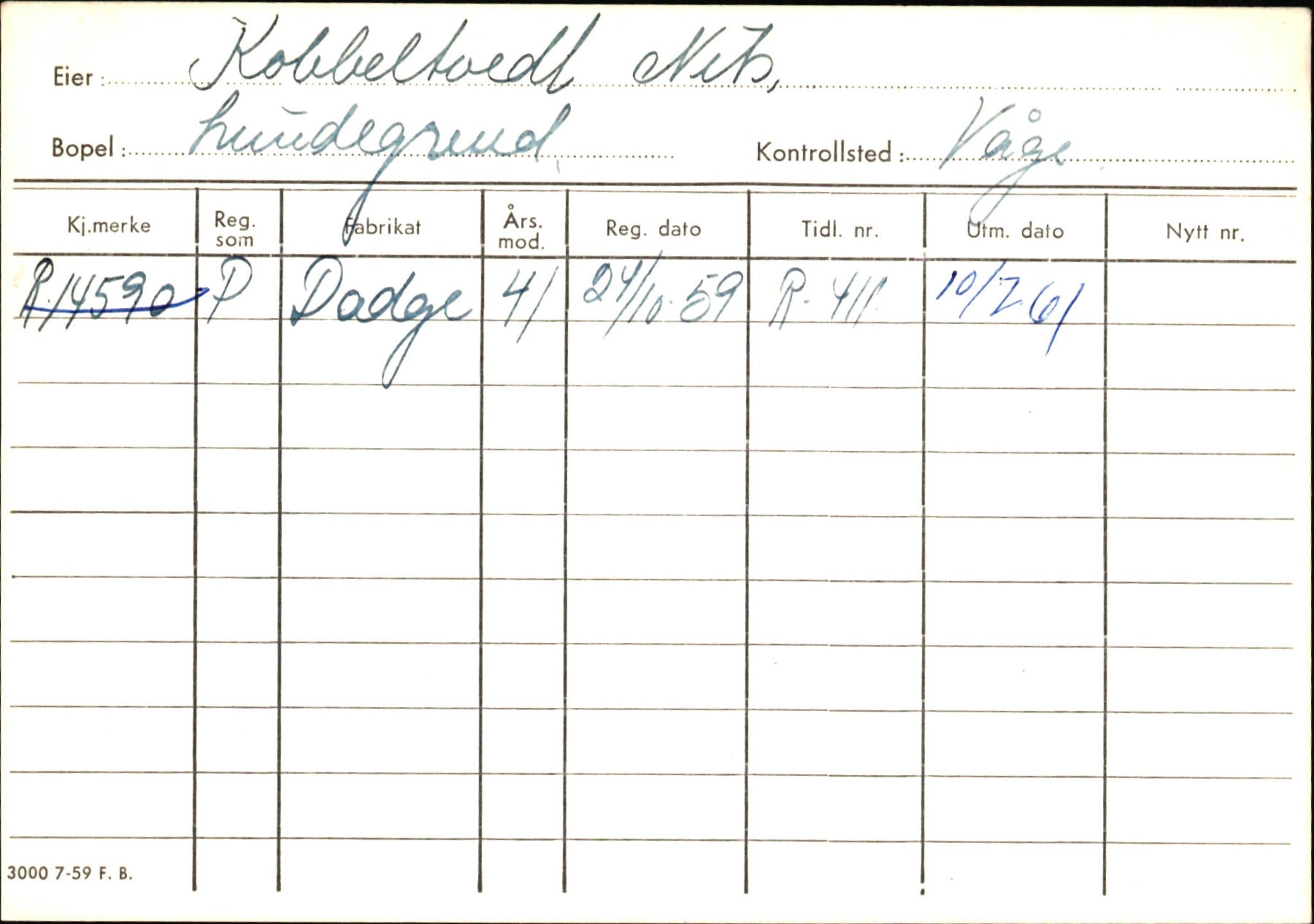 Statens vegvesen, Hordaland vegkontor, AV/SAB-A-5201/2/Ha/L0030: R-eierkort K, 1920-1971, p. 31