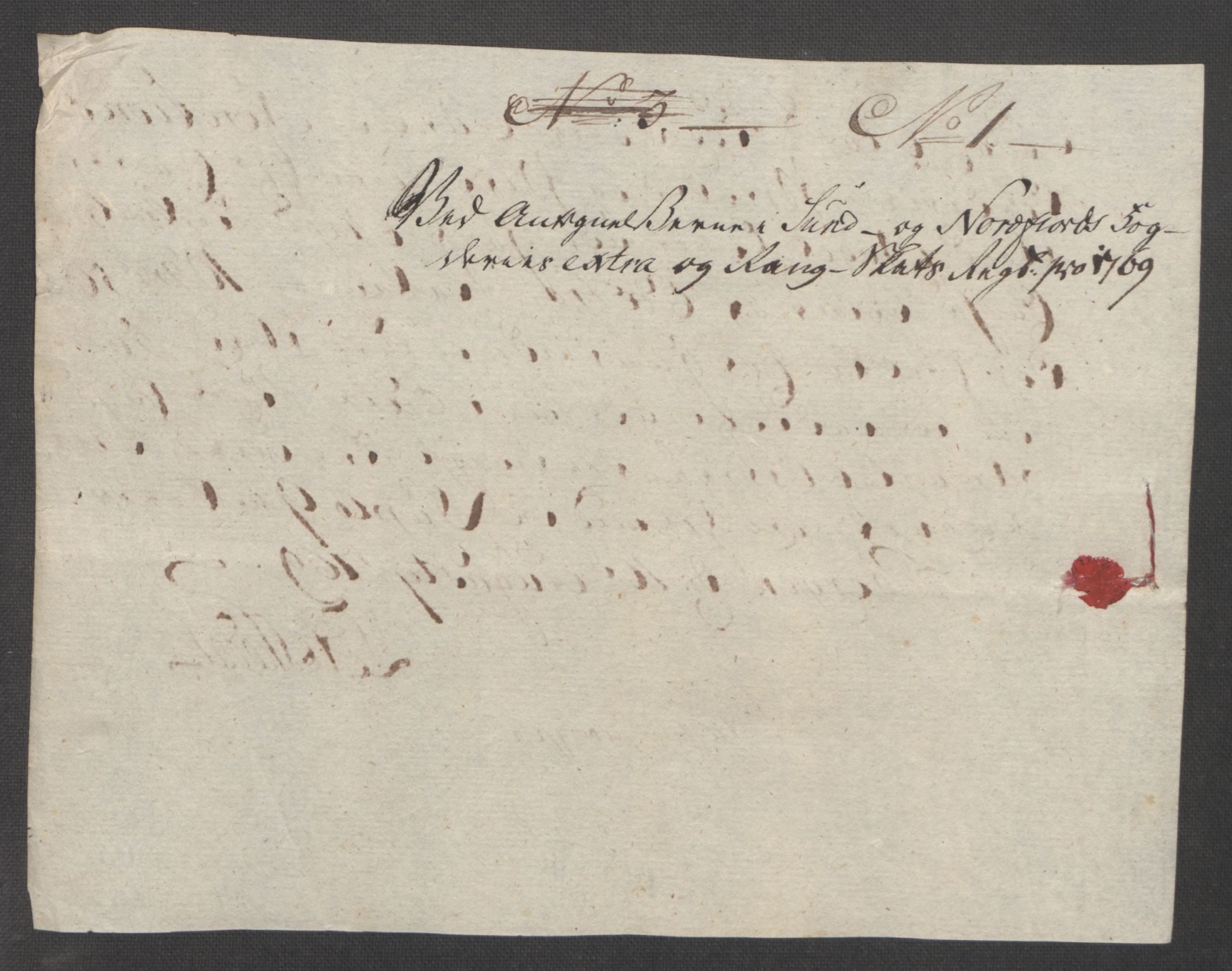 Rentekammeret inntil 1814, Reviderte regnskaper, Fogderegnskap, AV/RA-EA-4092/R53/L3550: Ekstraskatten Sunn- og Nordfjord, 1762-1771, p. 290