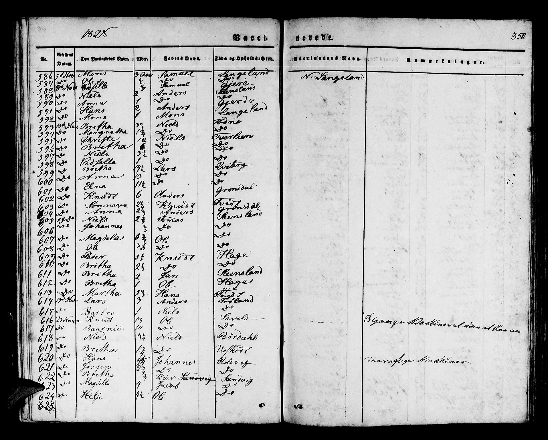 Os sokneprestembete, AV/SAB-A-99929: Parish register (official) no. A 14, 1826-1839, p. 350