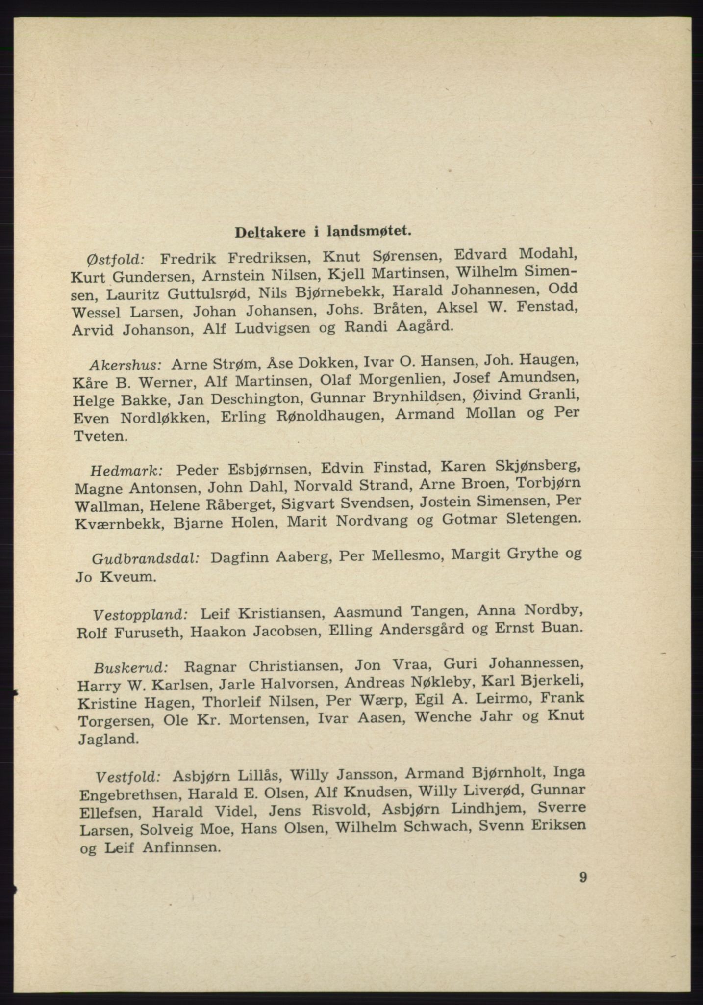 Det norske Arbeiderparti - publikasjoner, AAB/-/-/-: Protokoll over forhandlingene på det 39. ordinære landsmøte 23.-25. mai 1963 i Oslo, 1963, p. 9