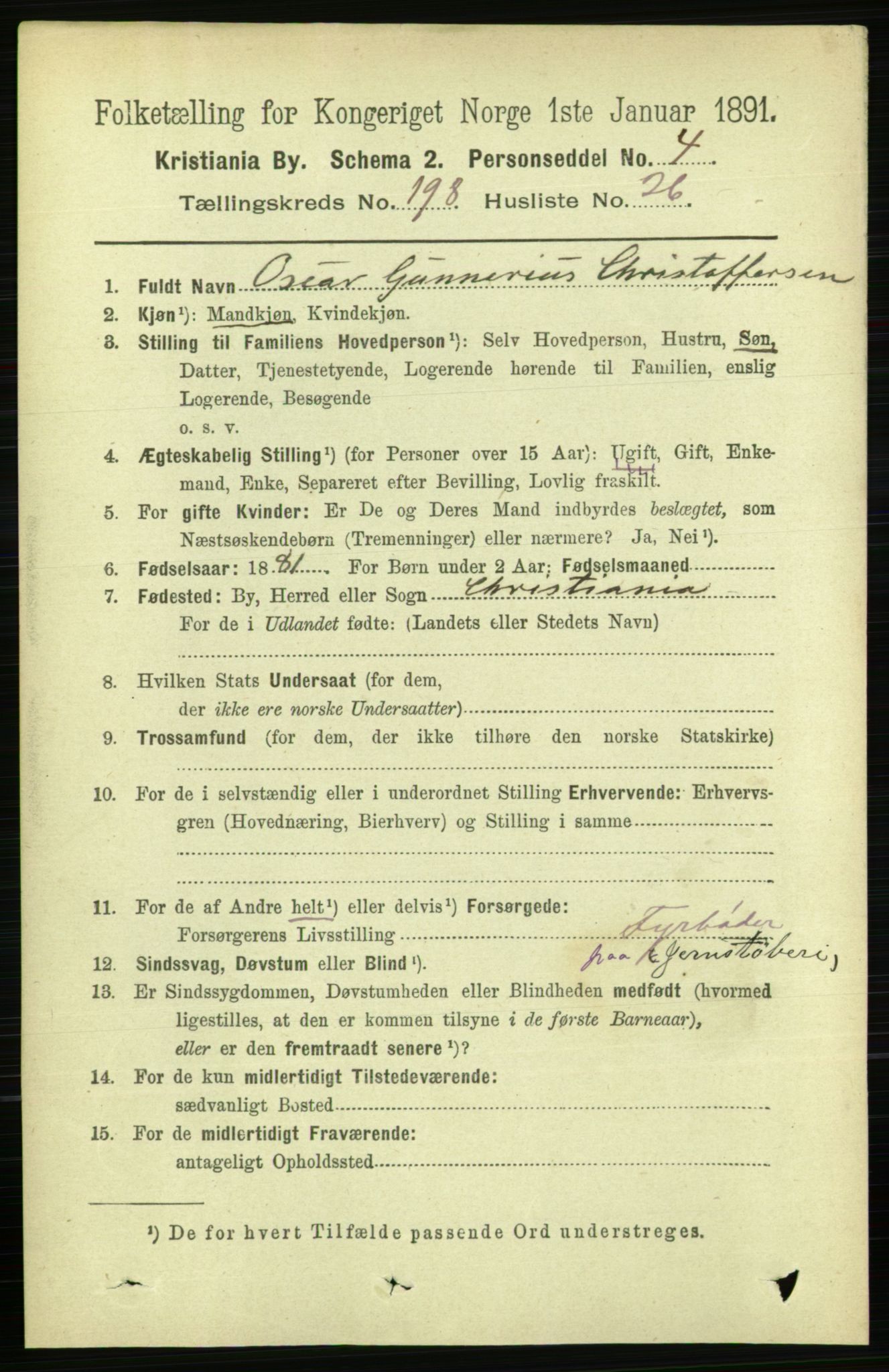 RA, 1891 census for 0301 Kristiania, 1891, p. 119680