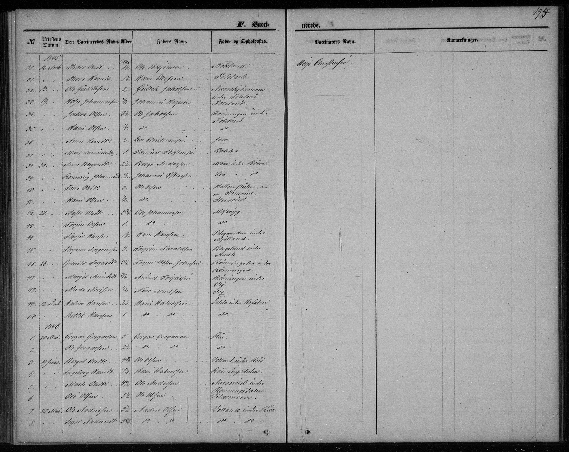 Gransherad kirkebøker, SAKO/A-267/F/Fa/L0002: Parish register (official) no. I 2, 1844-1859, p. 195