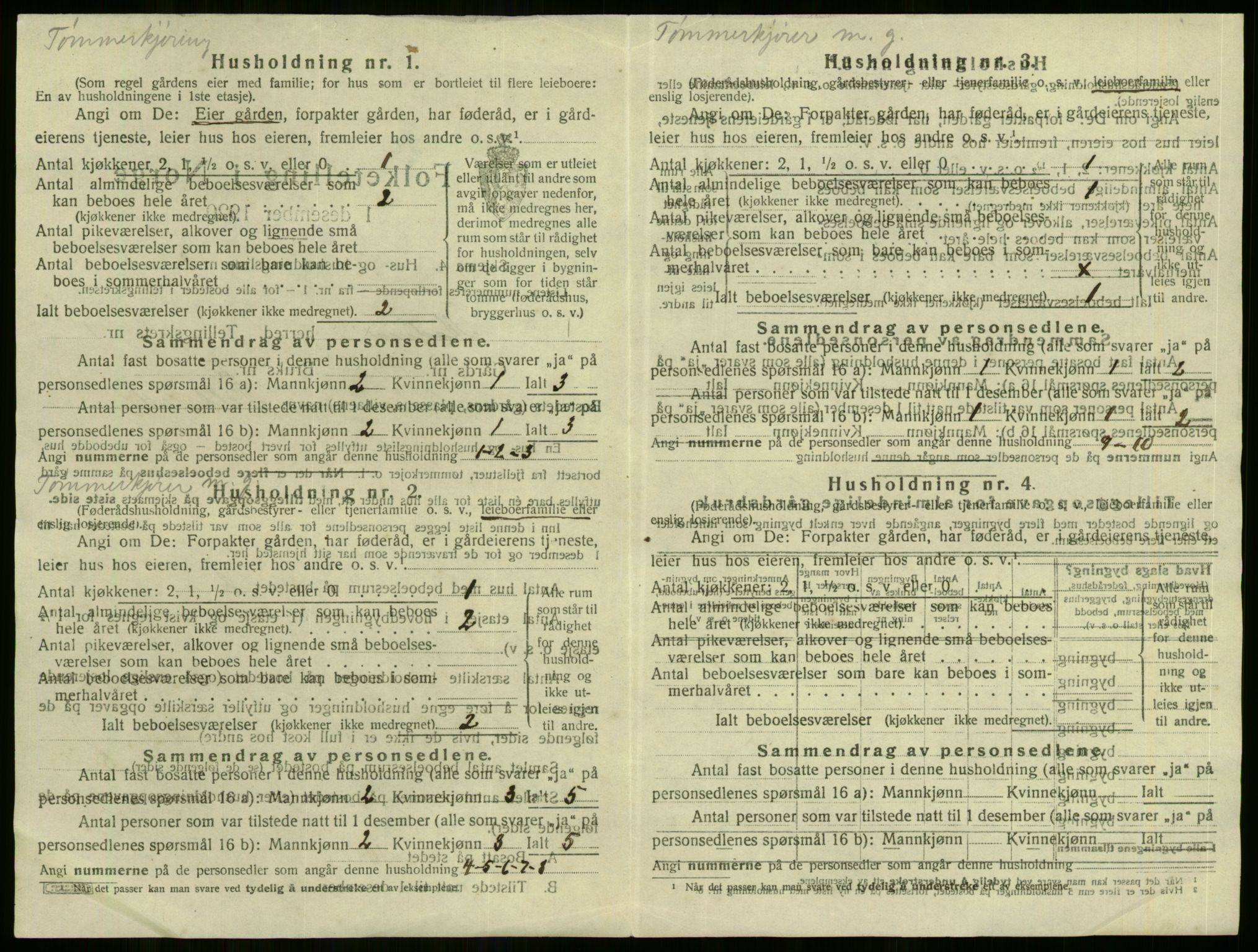 SAKO, 1920 census for Modum, 1920, p. 105