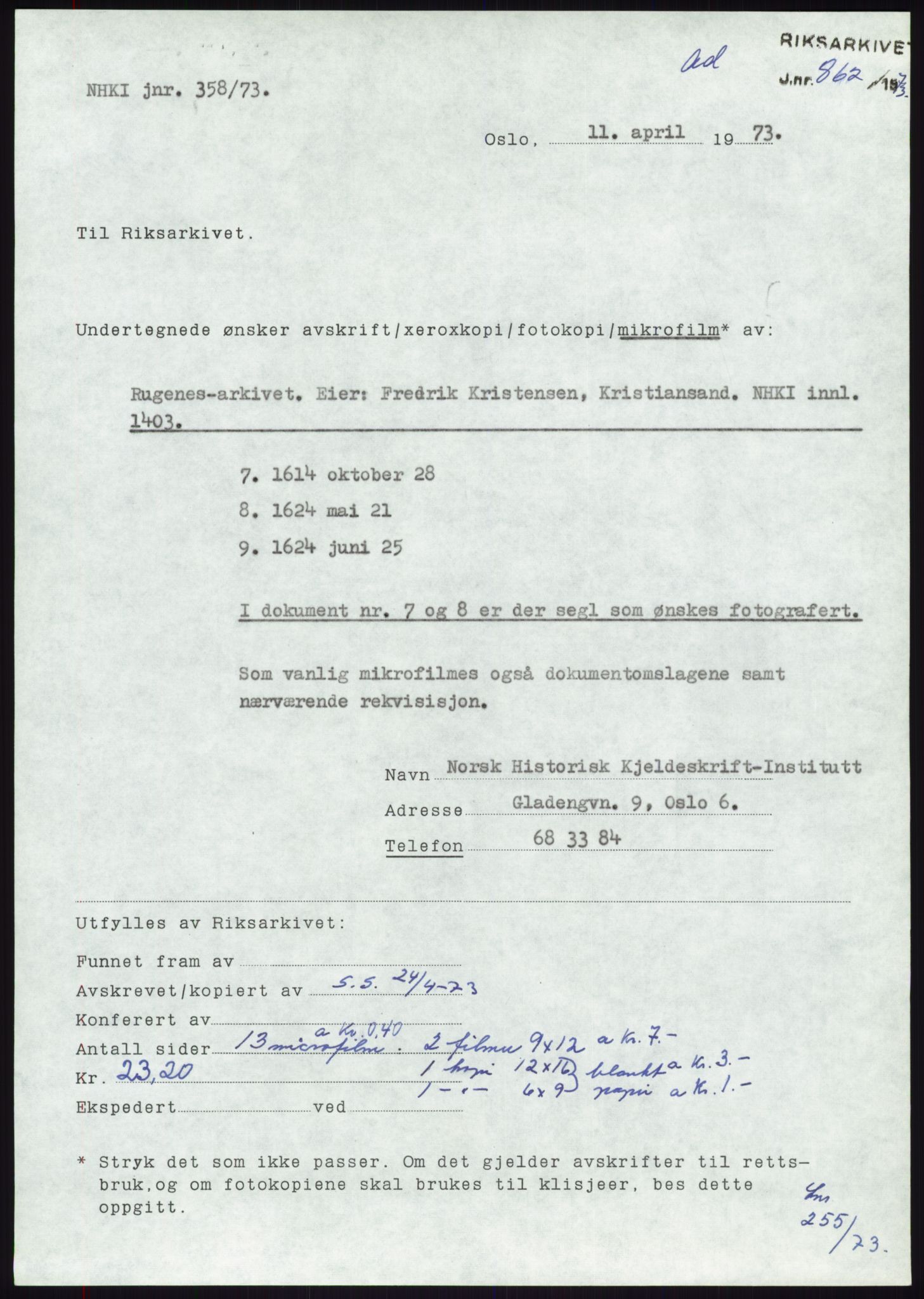 Samlinger til kildeutgivelse, Diplomavskriftsamlingen, AV/RA-EA-4053/H/Ha, p. 1832