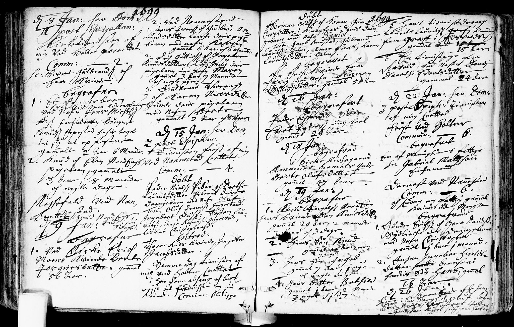 Nannestad prestekontor Kirkebøker, AV/SAO-A-10414a/F/Fa/L0001: Parish register (official) no. I 1, 1689-1702