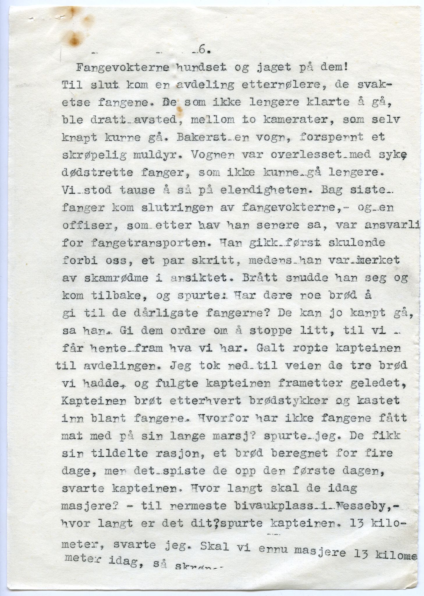 Vilfred Dybos, FMFB/A-1111/F/L0002/0013: Leserinnlegg og manuskripter / Maskinskrevne avisinnlegg: Sovjetfanger i Øst-Finnmark