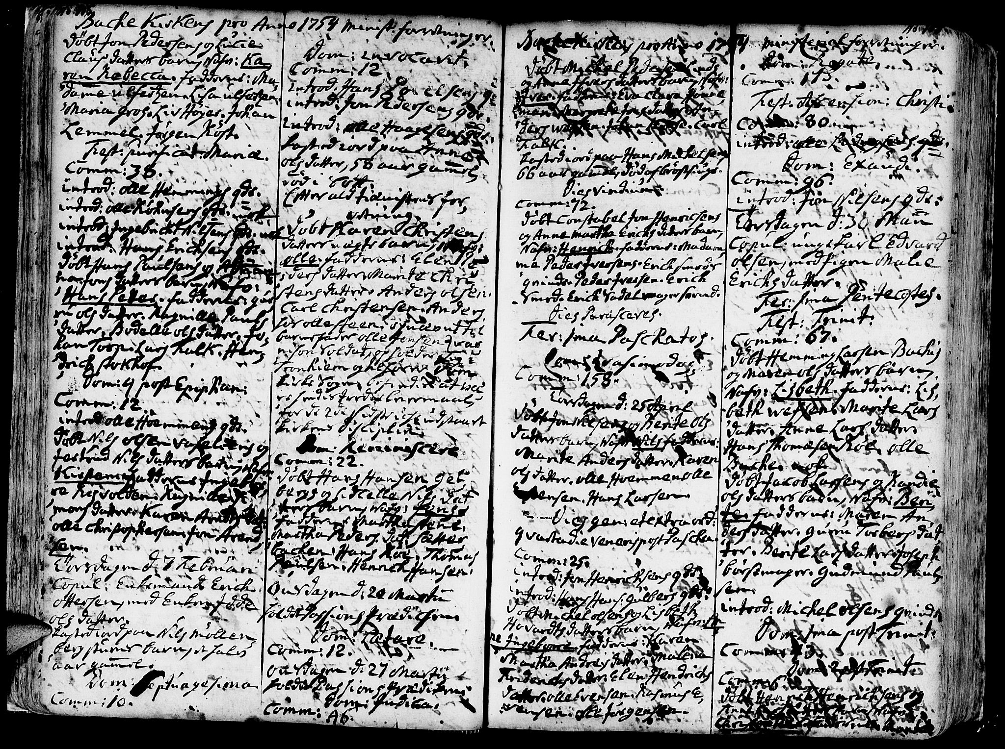 Ministerialprotokoller, klokkerbøker og fødselsregistre - Sør-Trøndelag, SAT/A-1456/606/L0276: Parish register (official) no. 606A01 /2, 1727-1779, p. 106-107