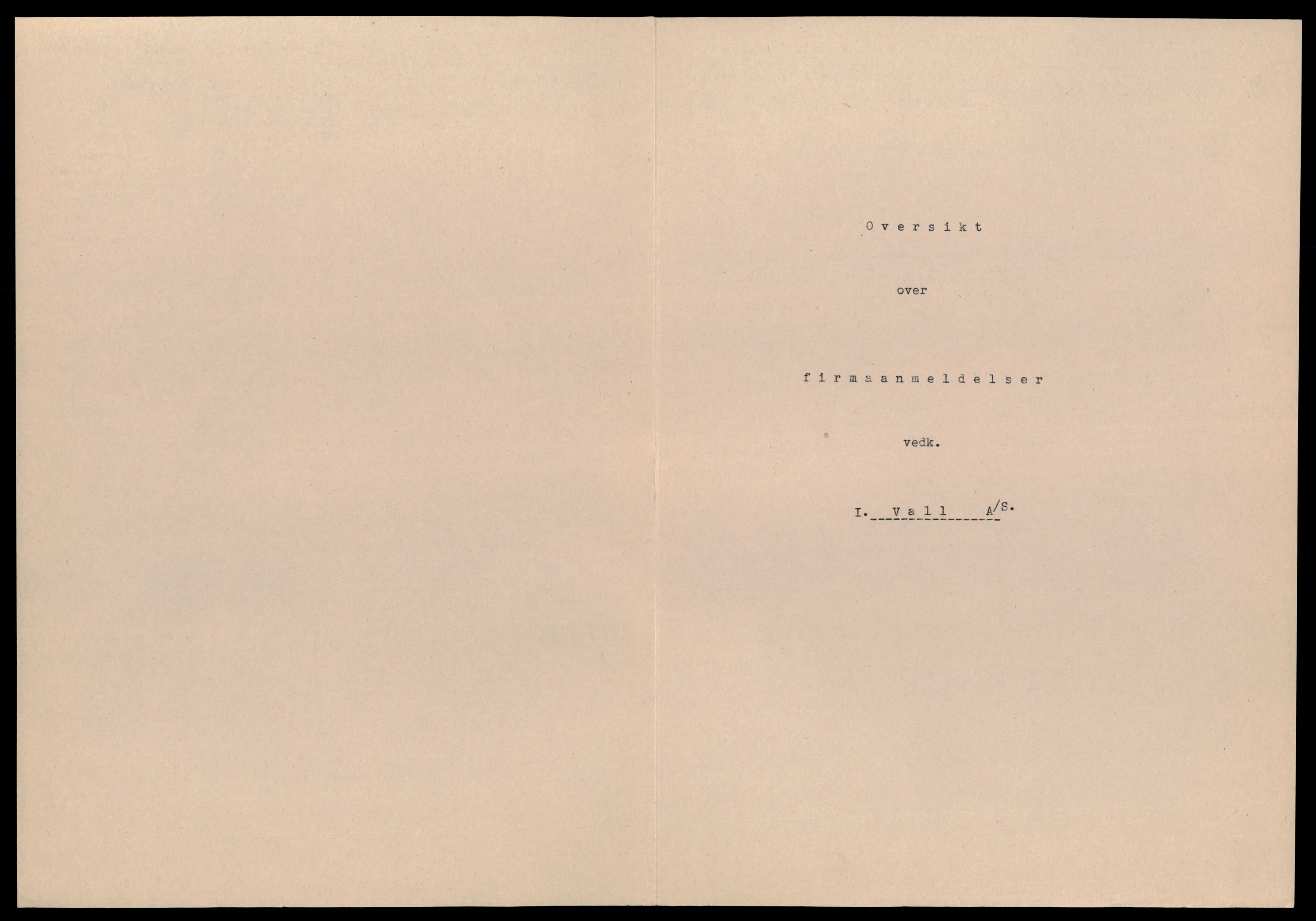 Trondheim byfogd, AV/SAT-A-0003/2/J/Jd/Jdb/L0039: Aksjeselskap, andelslag og borettslag, V-Å, 1965-1976, p. 1