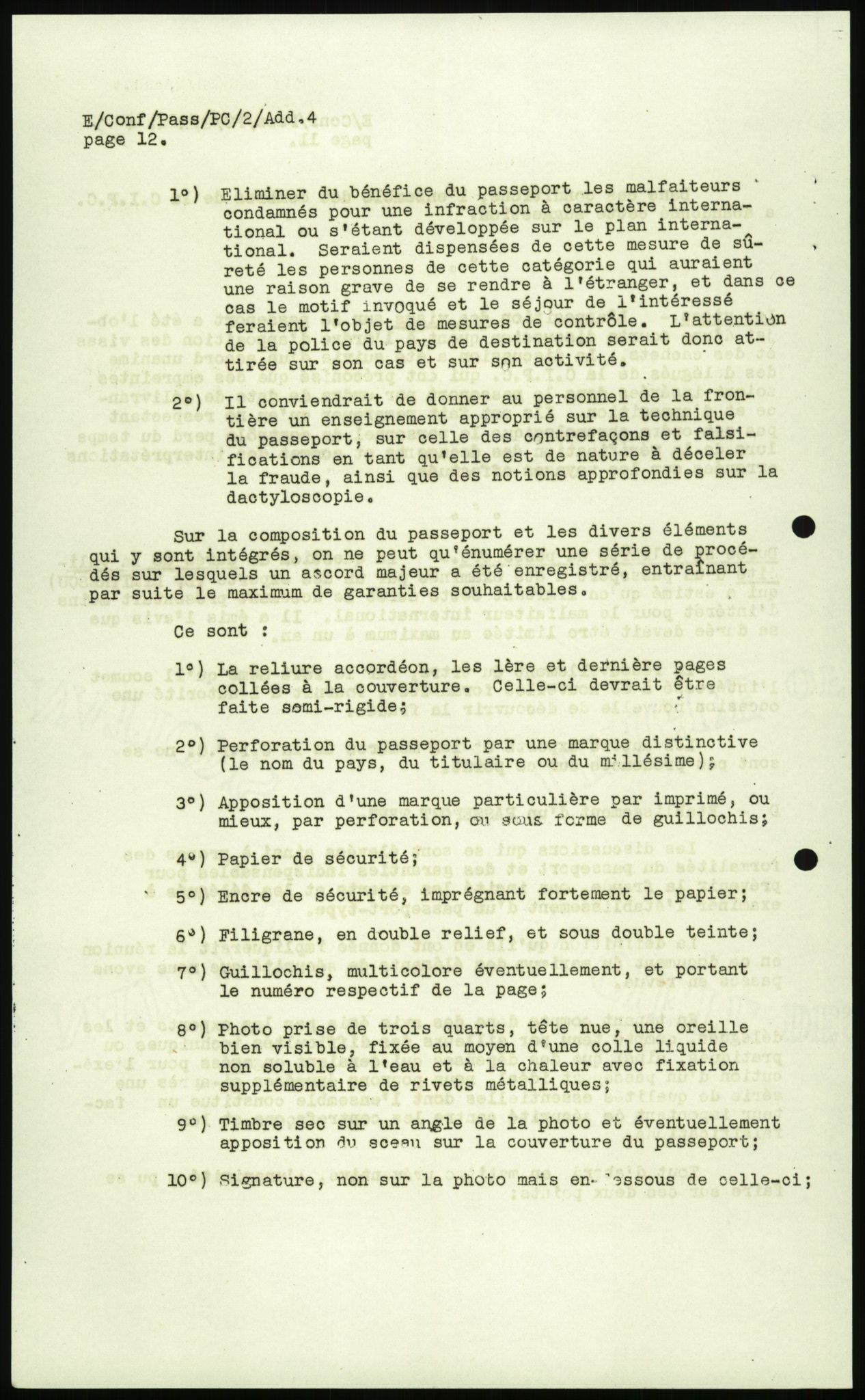 Justisdepartementet, 3. politikontor P3, AV/RA-S-1051/D/L0039: Passforskrifter - Passinstruksen, 1947-1952, p. 62